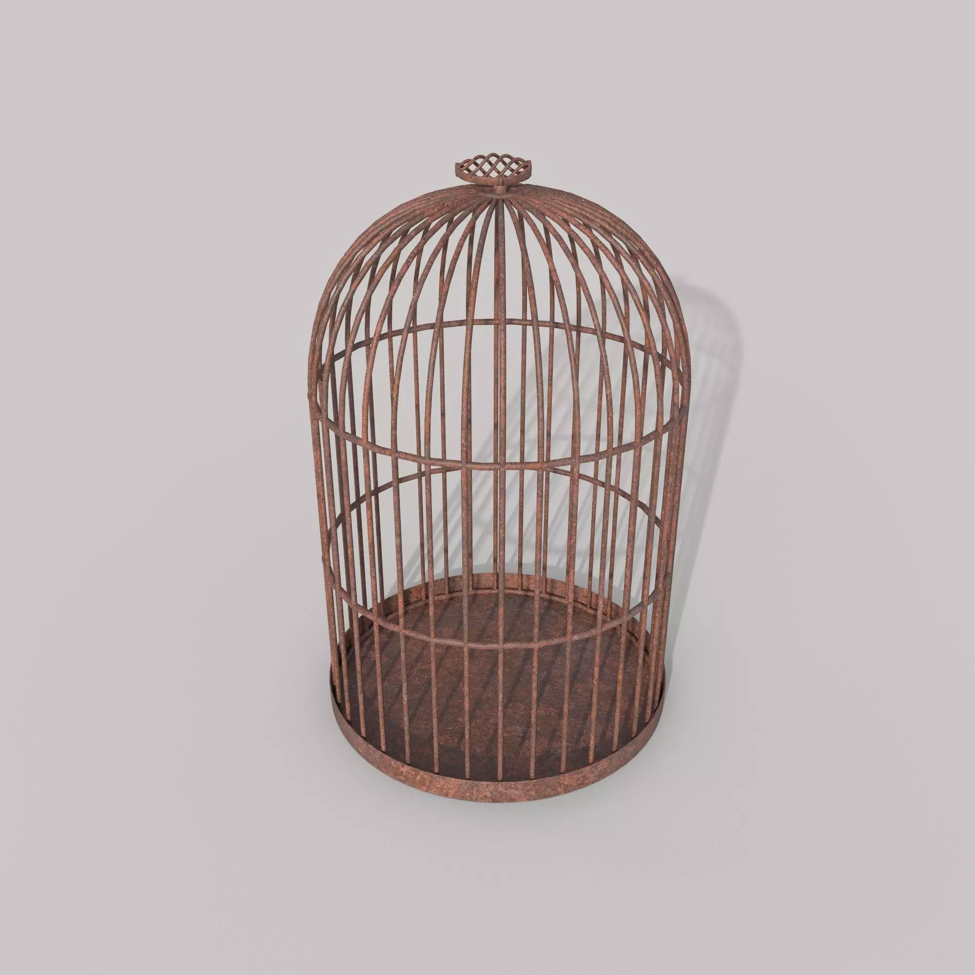 Round Rat Cage 3D model_0