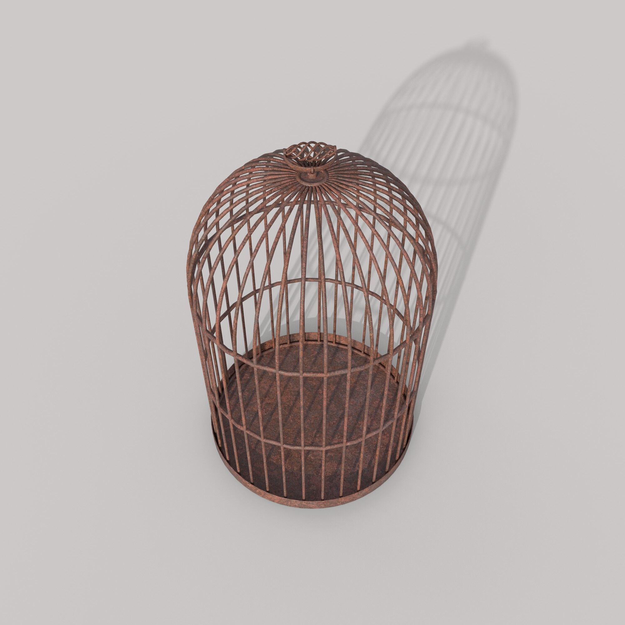 Round Rat Cage 3D model_1