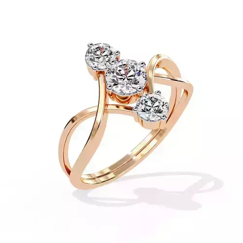 Solitaire Diamond Ring 360 animation renders 3dm stl details