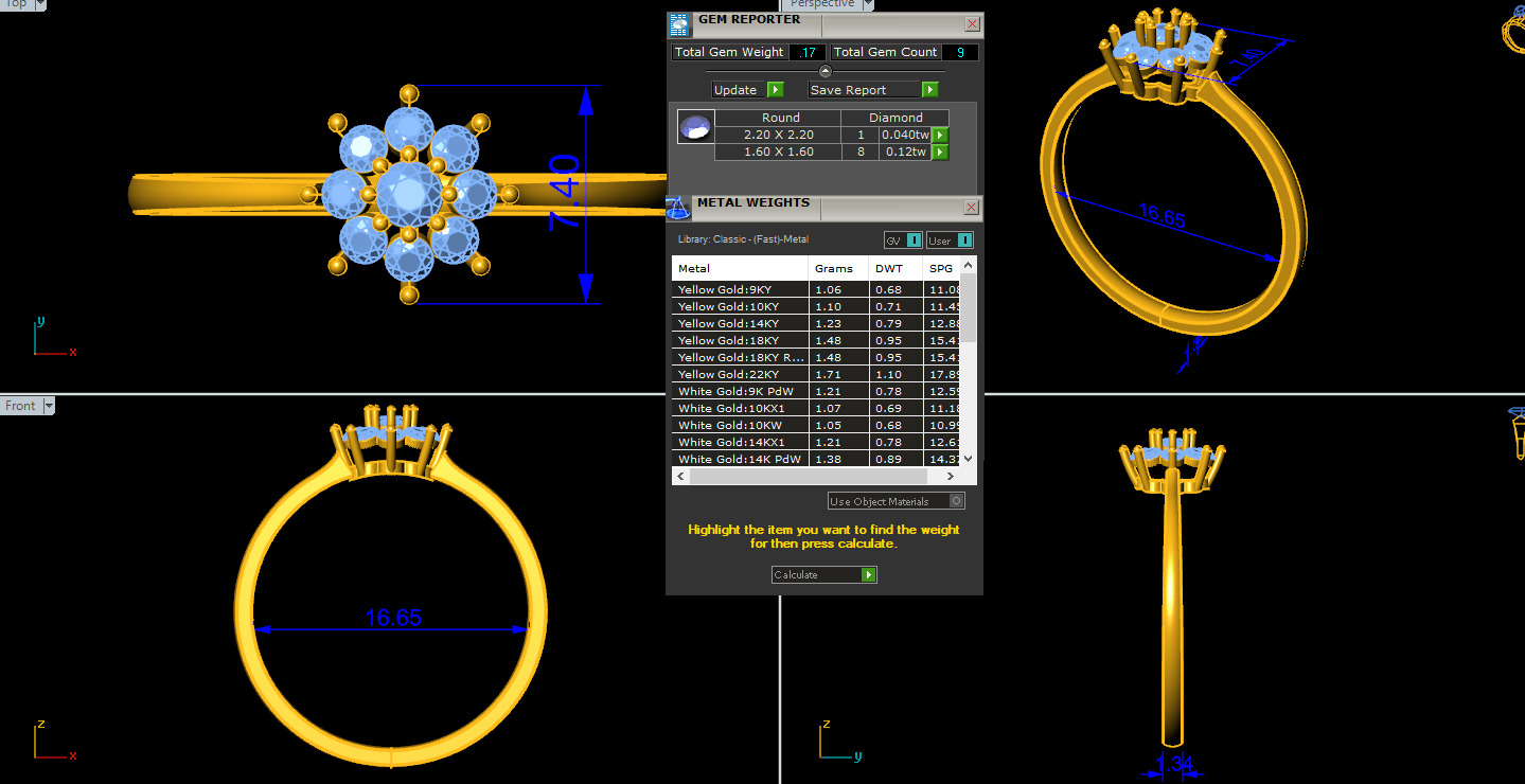 Solitaire Diamond Ring 360 animation renders 3dm stl details 3D print model_2