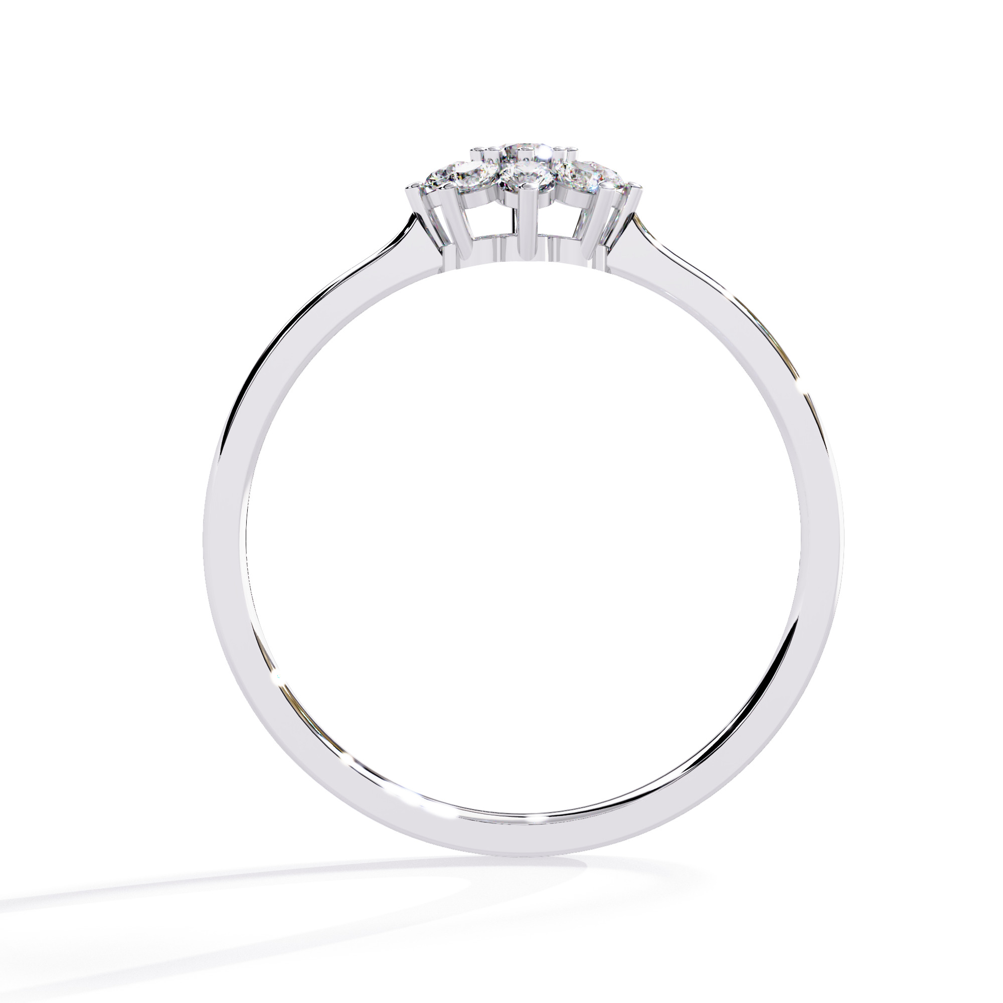 Solitaire Diamond Ring 360 animation renders 3dm stl details 3D print model_12