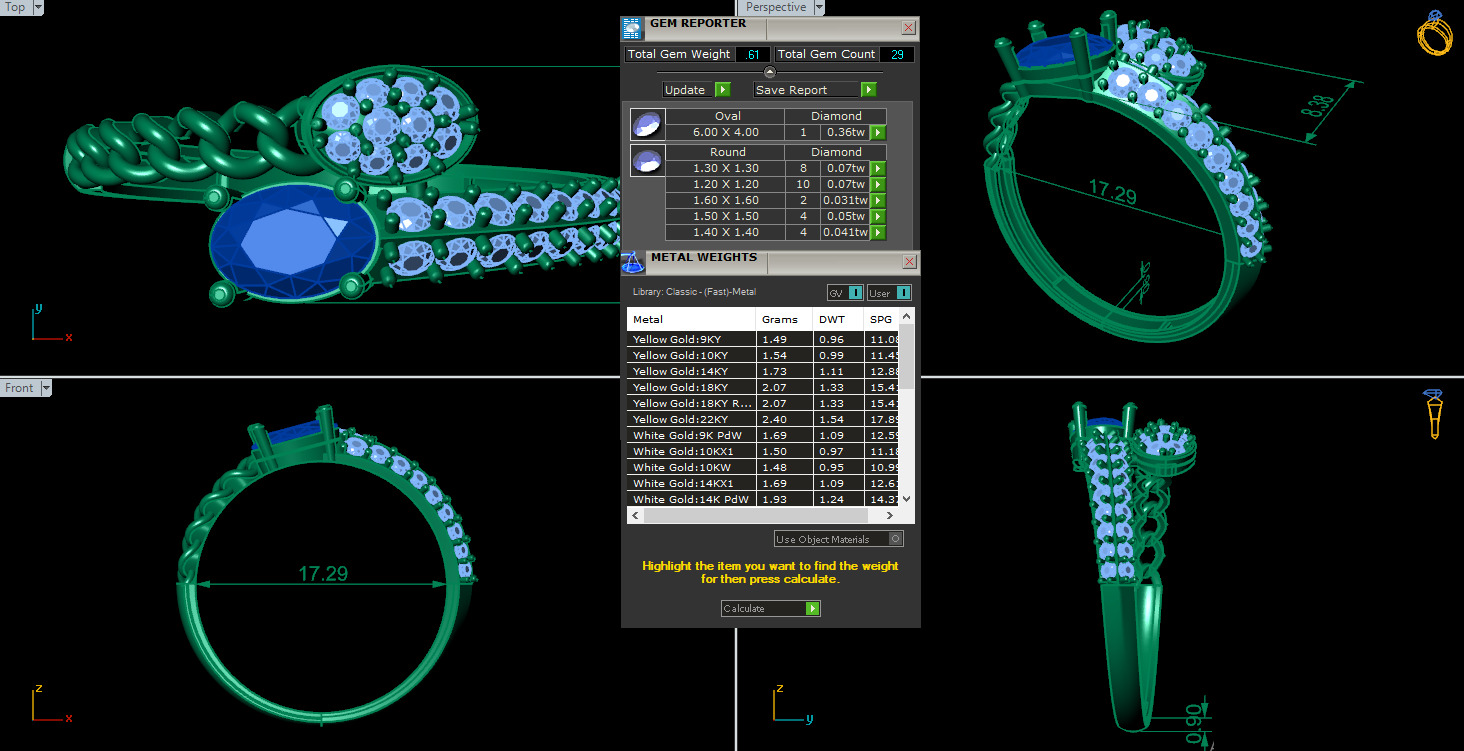Snake Diamond Ring 360 animation renders 3dm stl details 3D print model_2