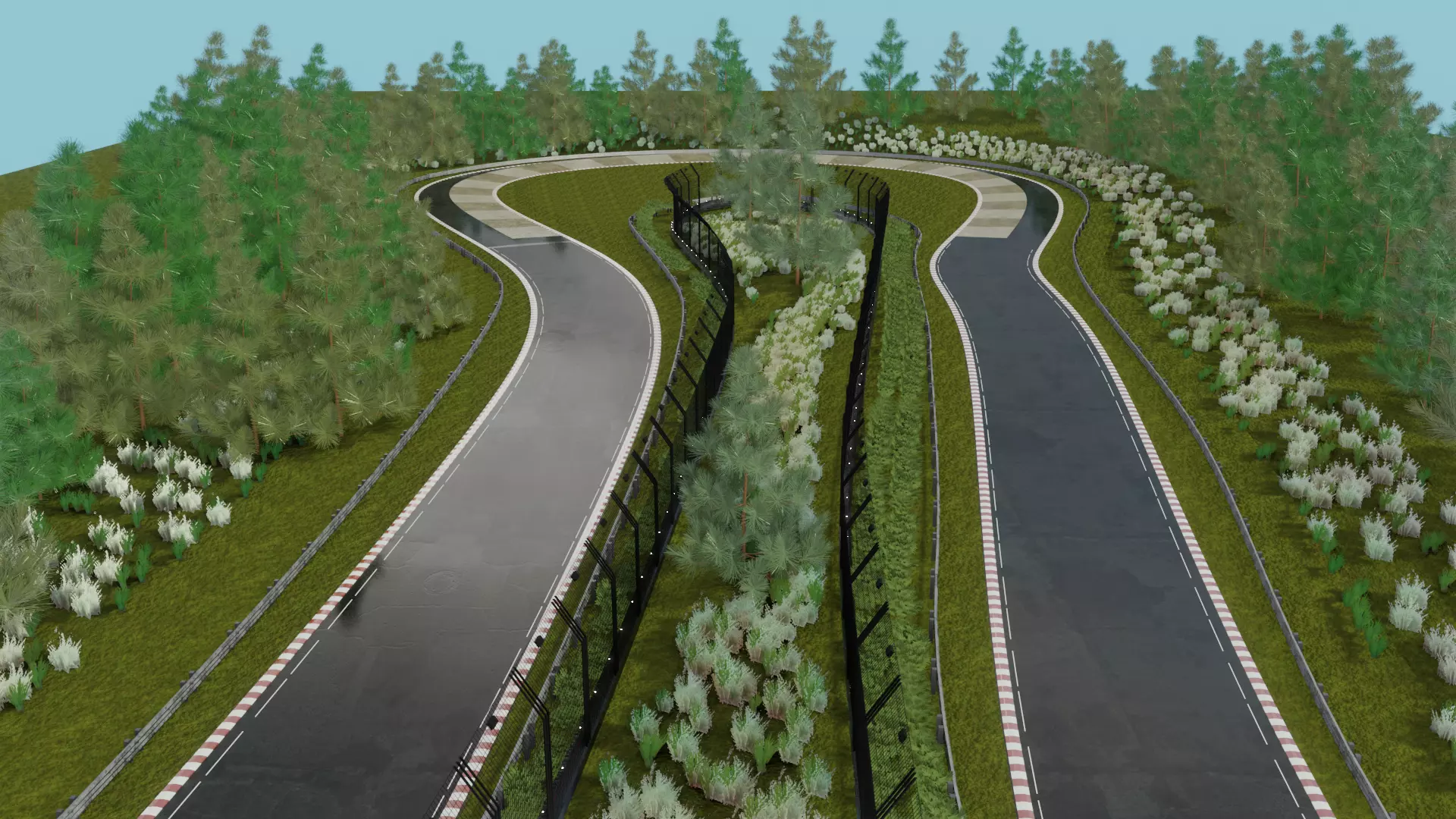 Race track Nurburgring  Low-poly 3D model_31