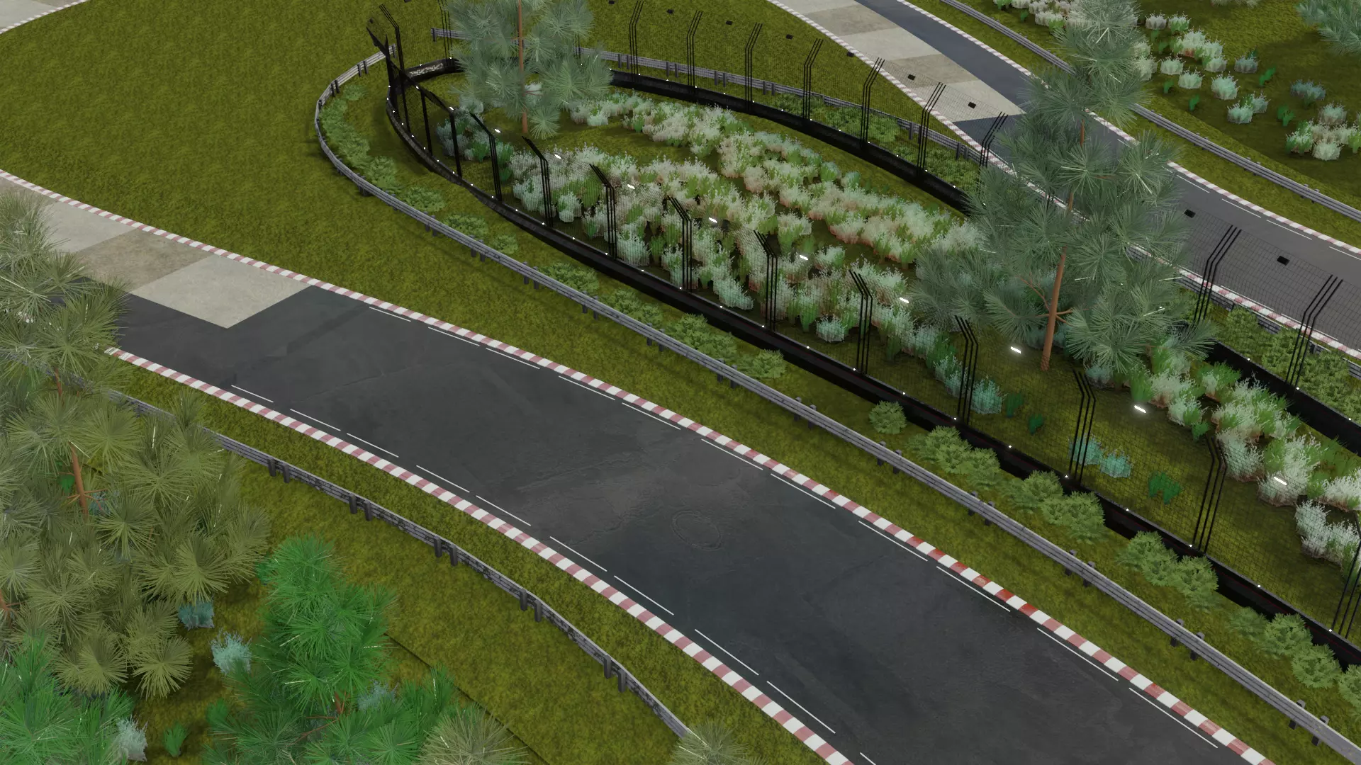 Race track Nurburgring  Low-poly 3D model_12