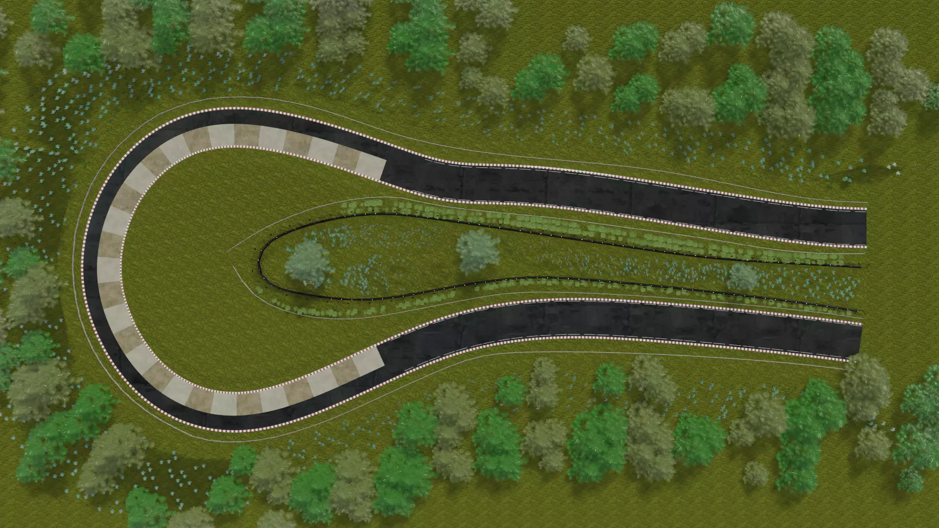 Race track Nurburgring  Low-poly 3D model_3