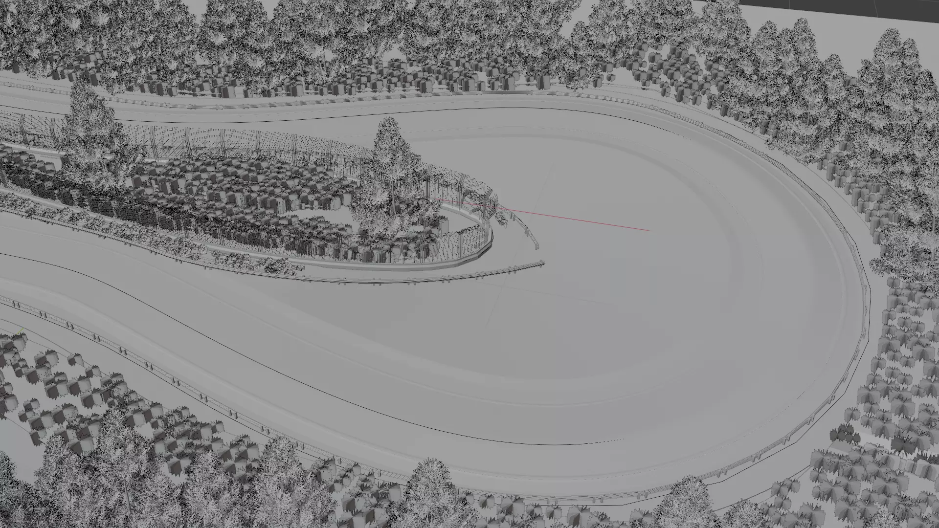 Race track Nurburgring  Low-poly 3D model_13