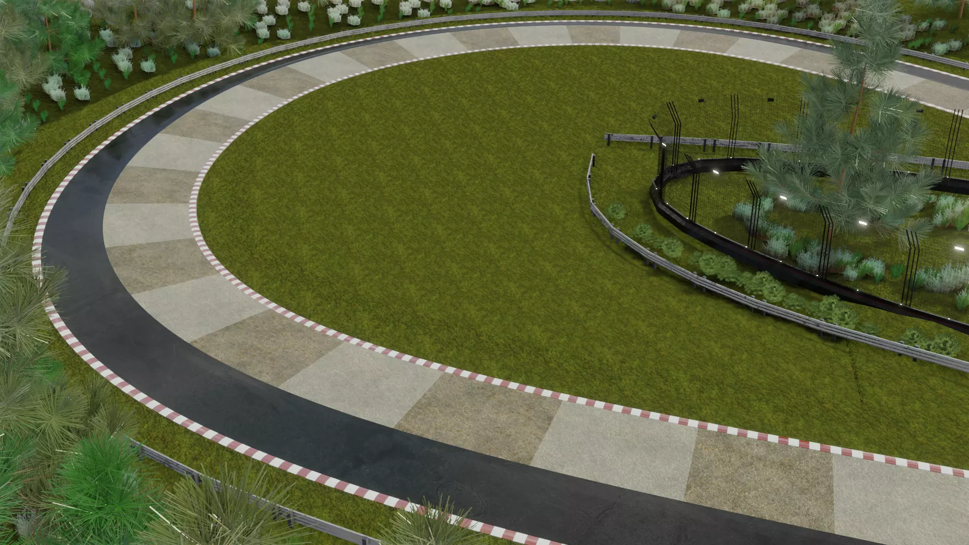 Race track Nurburgring  Low-poly 3D model_11