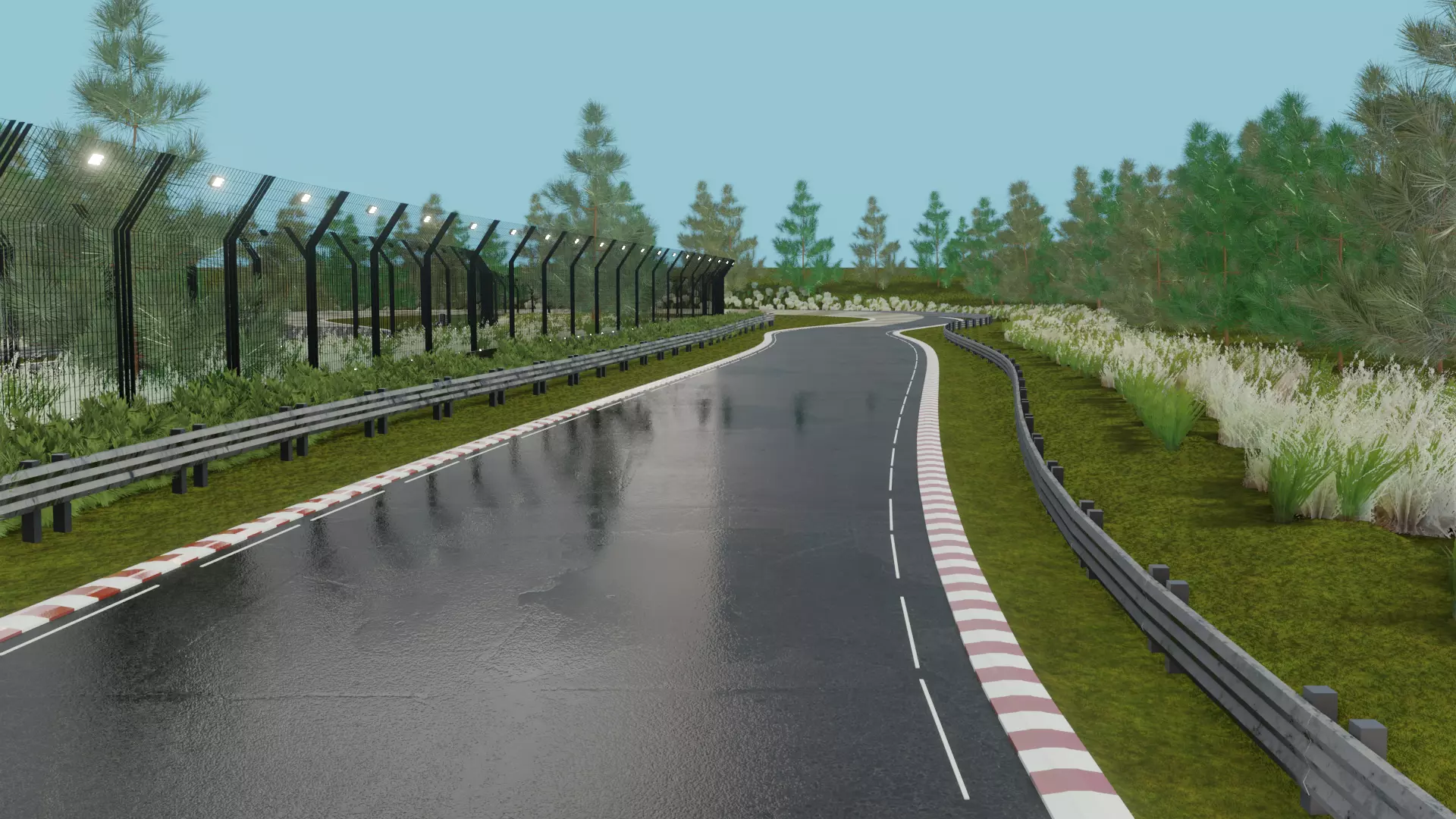 Race track Nurburgring  Low-poly 3D model_22