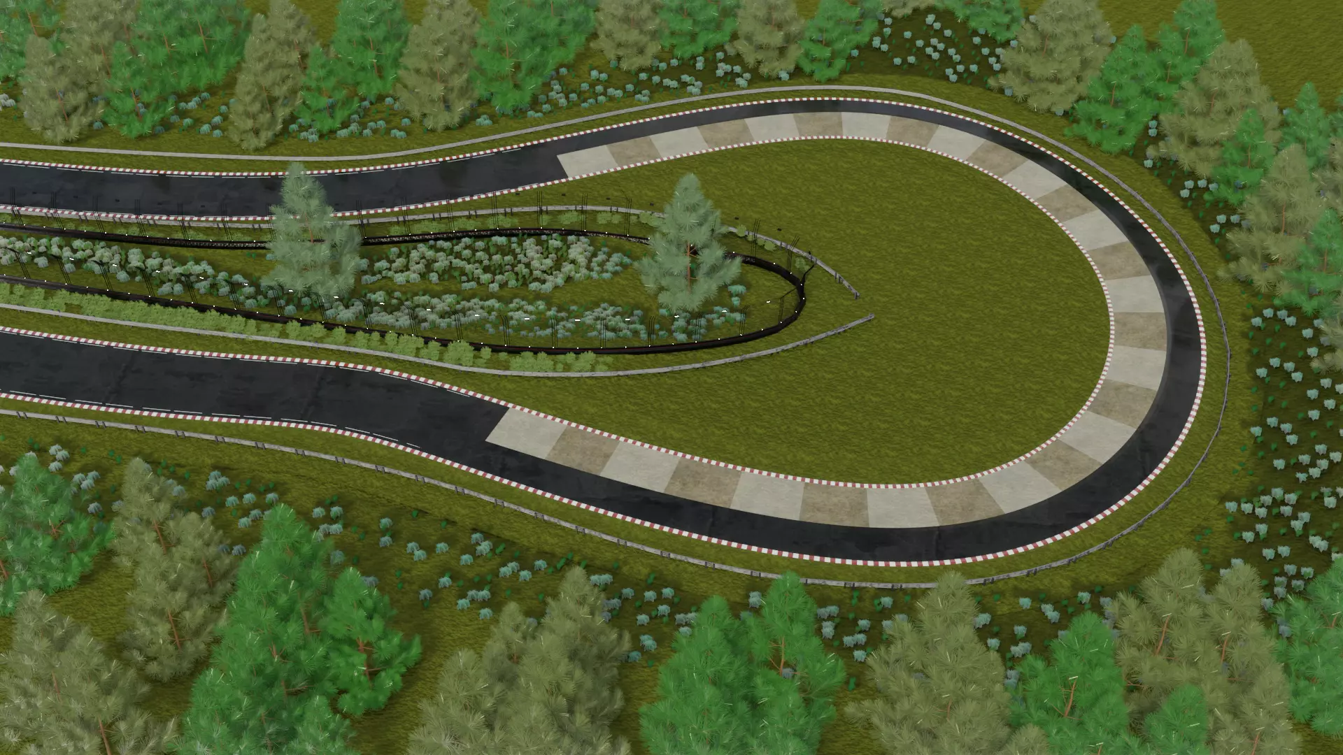Race track Nurburgring  Low-poly 3D model_0