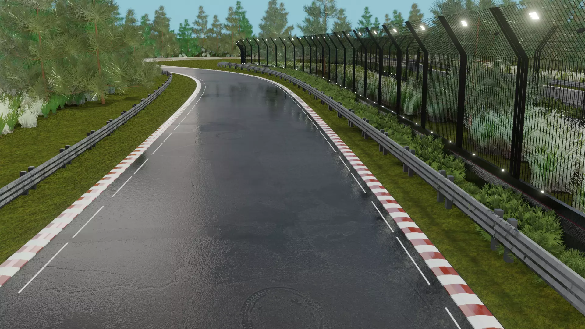 Race track Nurburgring  Low-poly 3D model_9