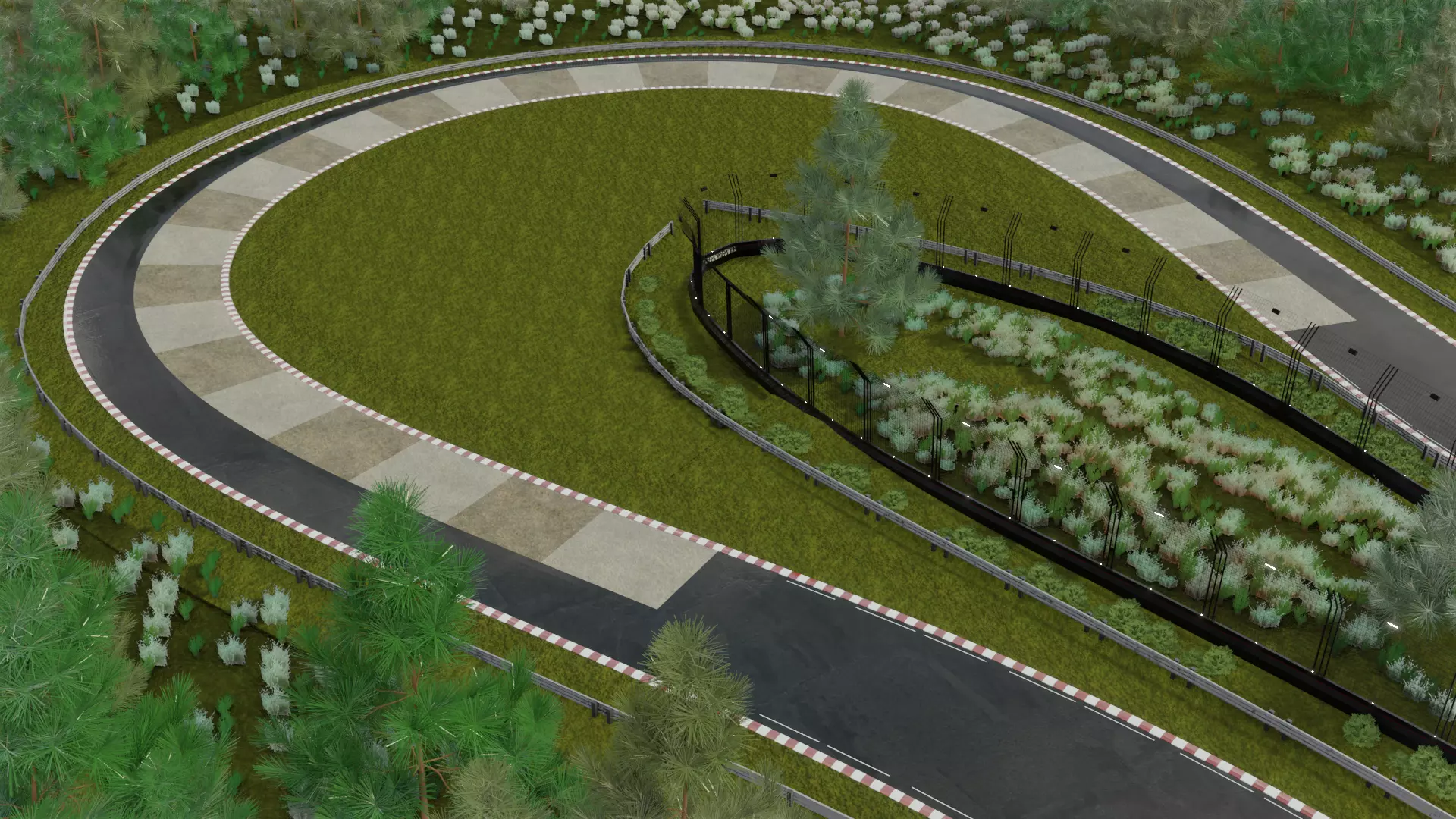 Race track Nurburgring  Low-poly 3D model_26