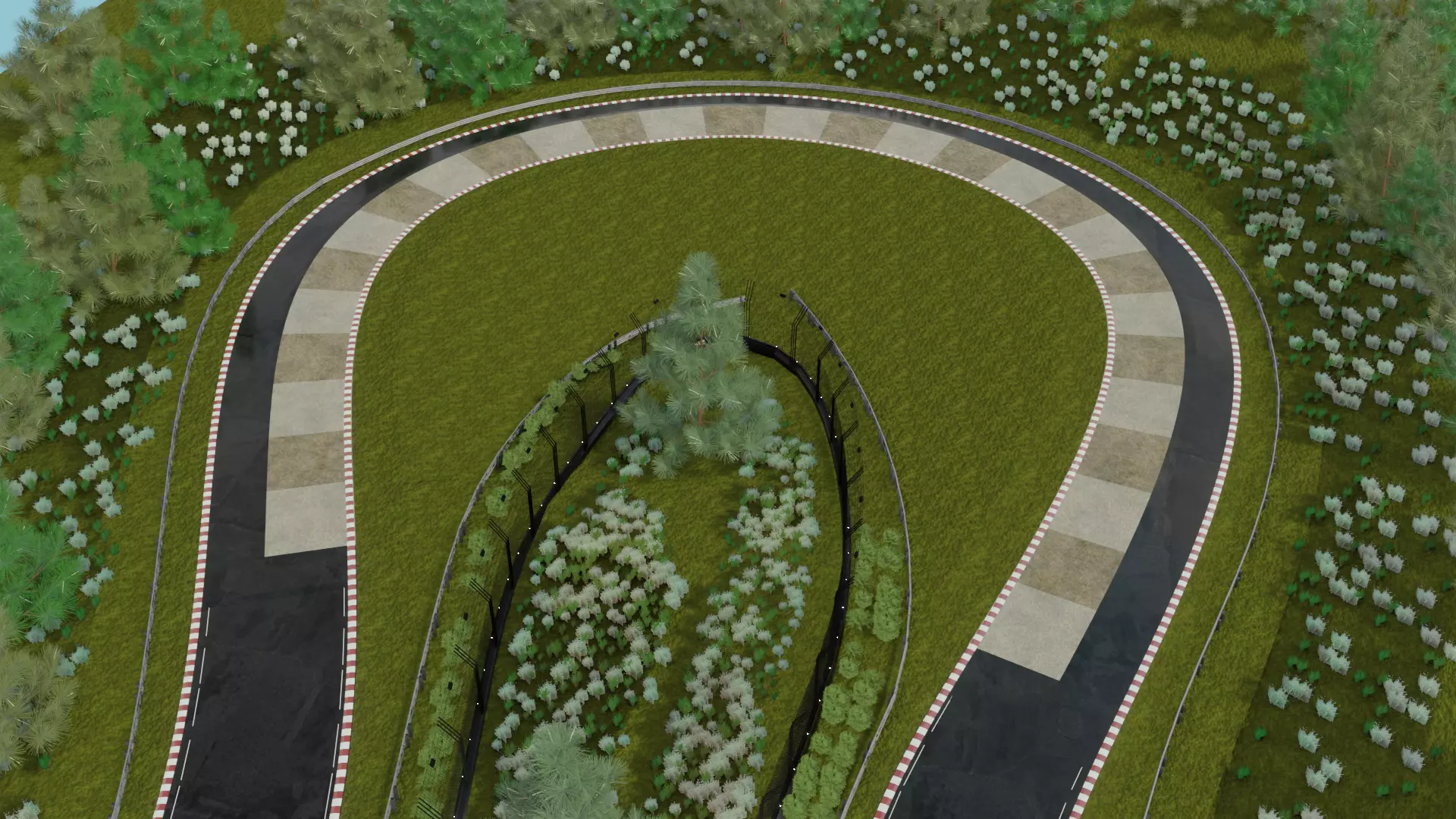 Race track Nurburgring  Low-poly 3D model_25