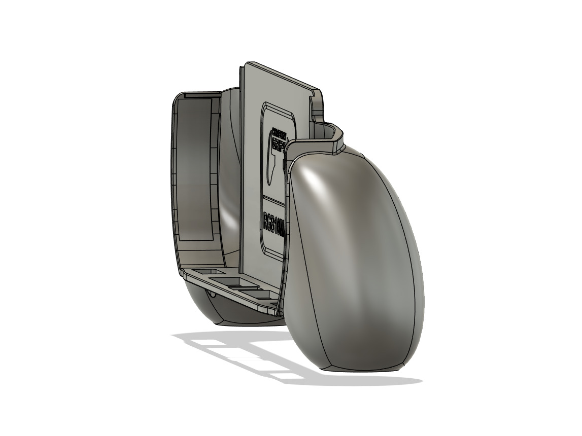 Powkiddy RGB10MAX3 Comfort Grip Case and Screen Guard 3D print model_4