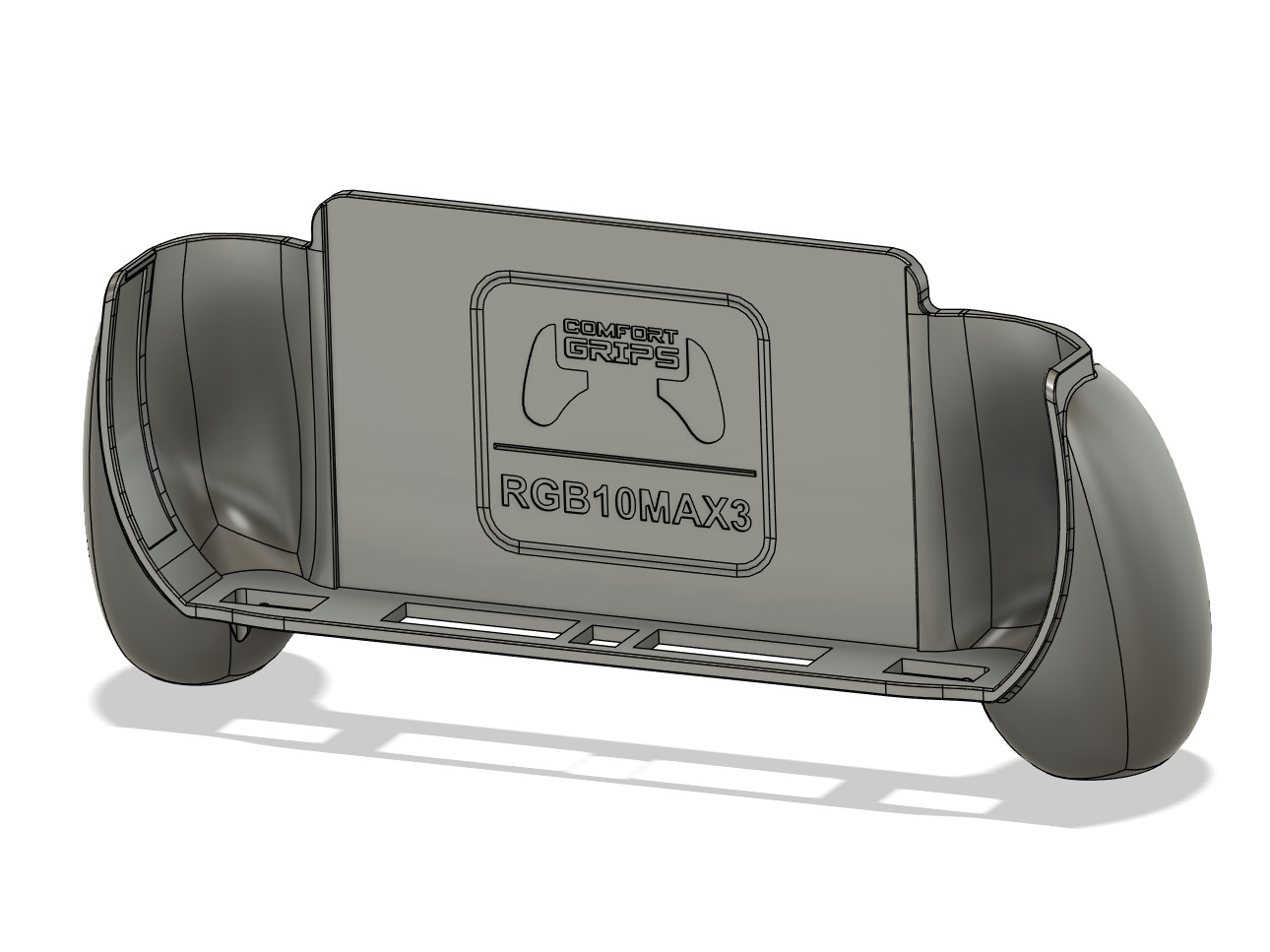 Powkiddy RGB10MAX3 Comfort Grip Case and Screen Guard 3D print model_3