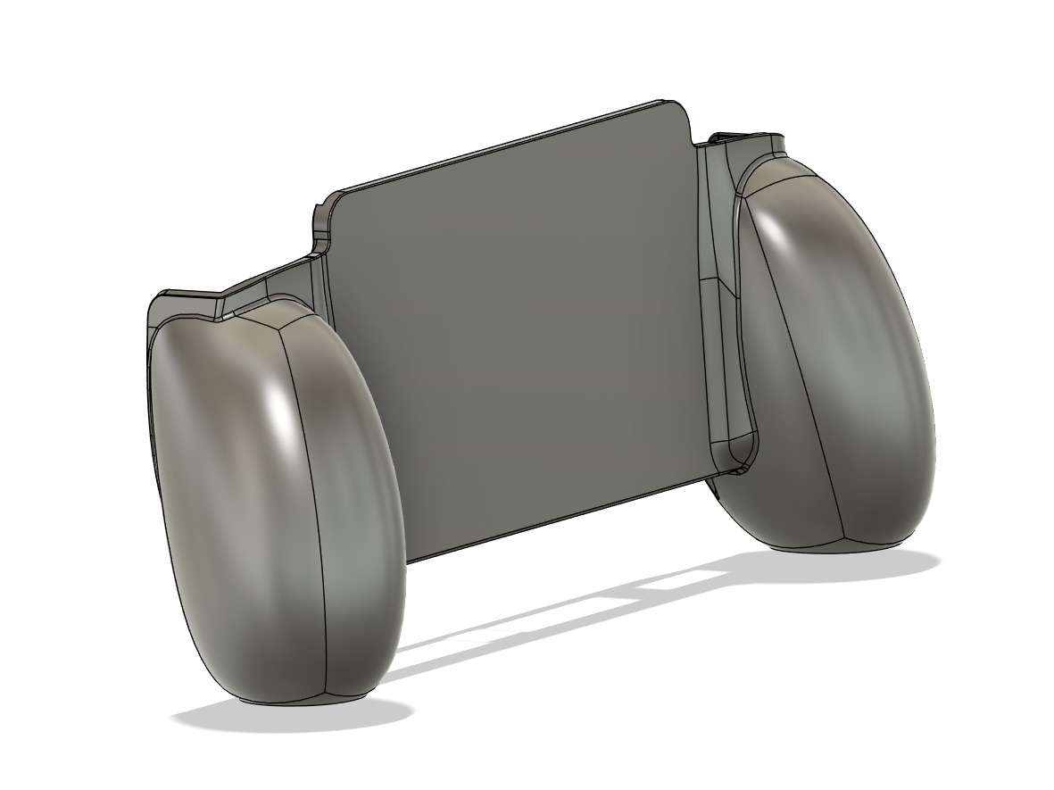 Powkiddy RGB10MAX3 Comfort Grip Case and Screen Guard 3D print model_6