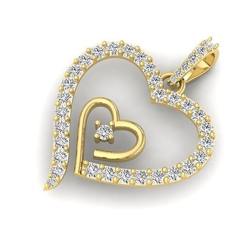 Heart Pendant Stl File 3D print model