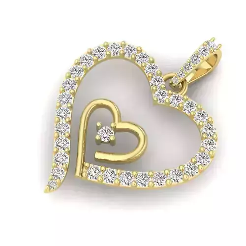 Heart Pendant Stl File