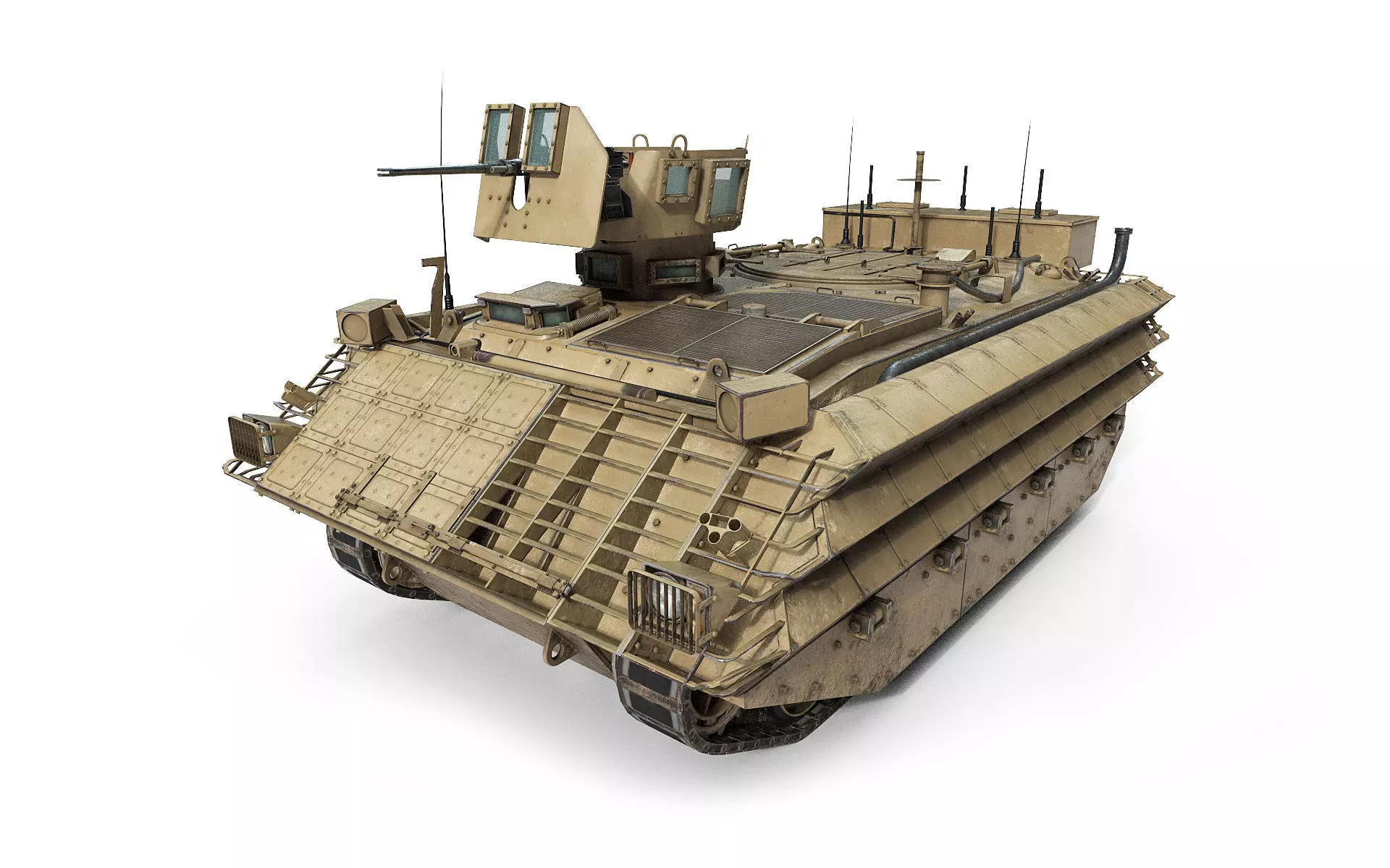 FV432 Bulldog Low-poly 3D model_0