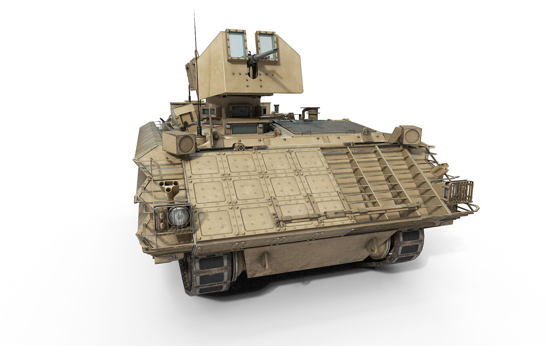 FV432 Bulldog Low-poly 3D model_9