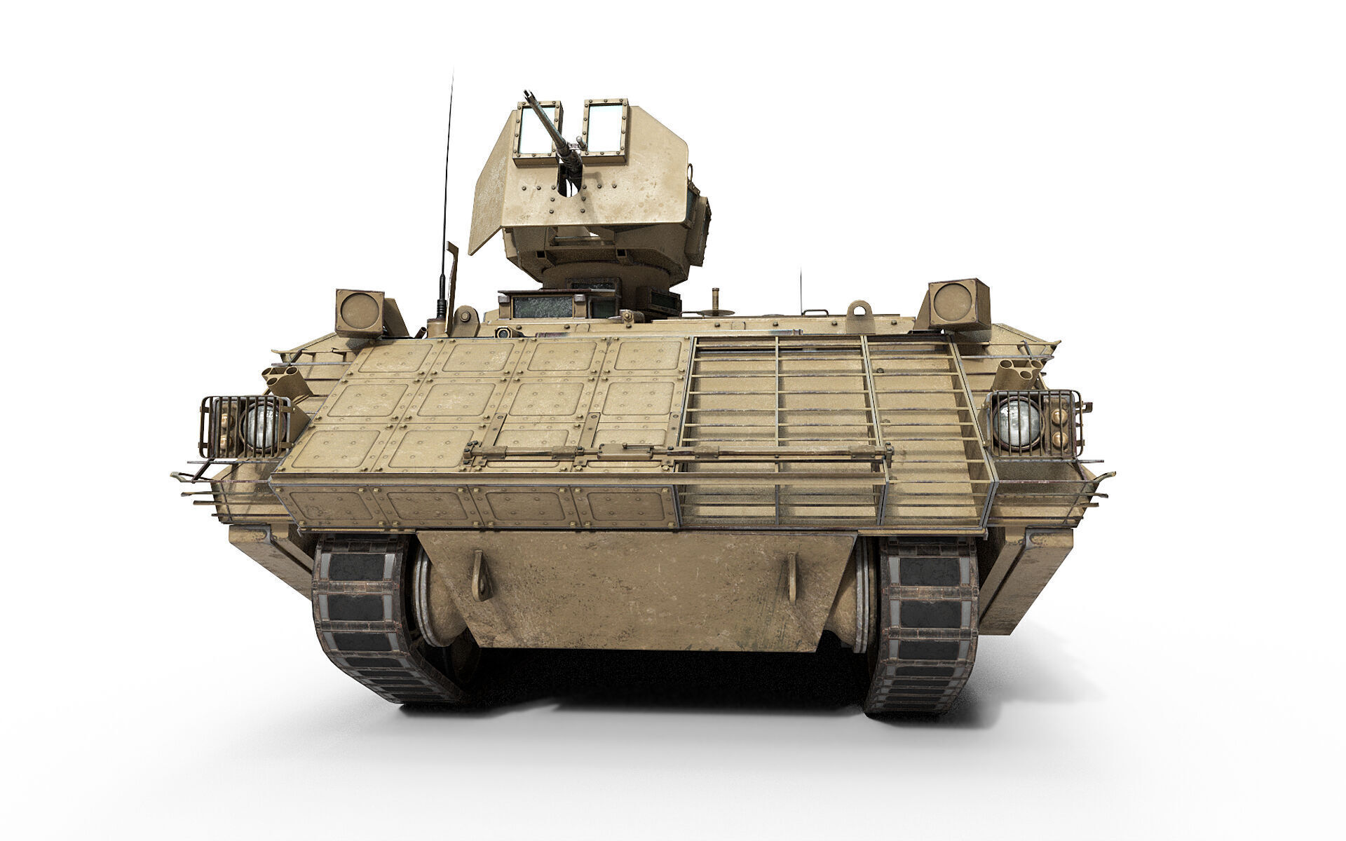 FV432 Bulldog Low-poly 3D model_10