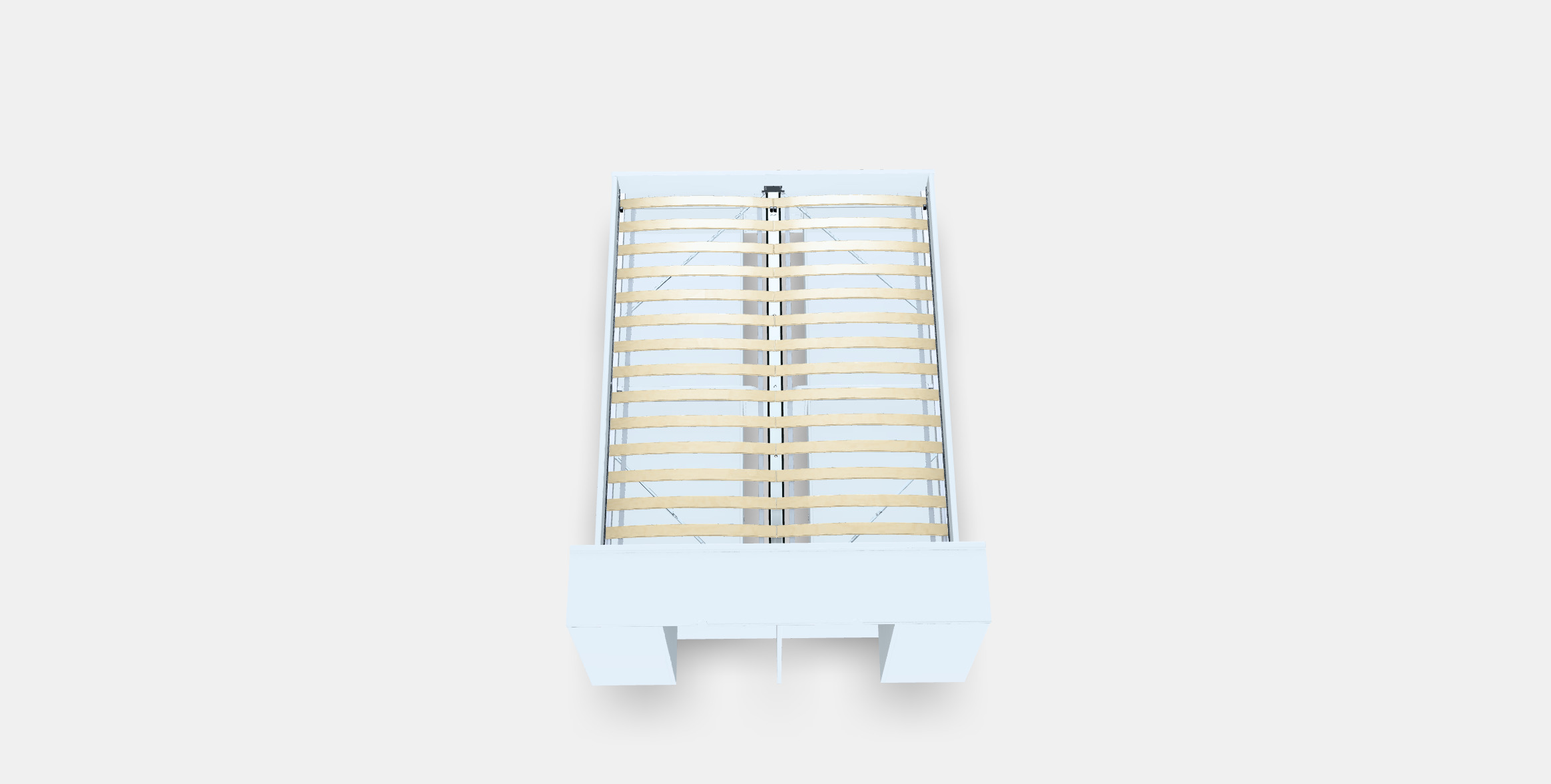 BRIMNES Bed frame w storage and headboard 3 3D model_4