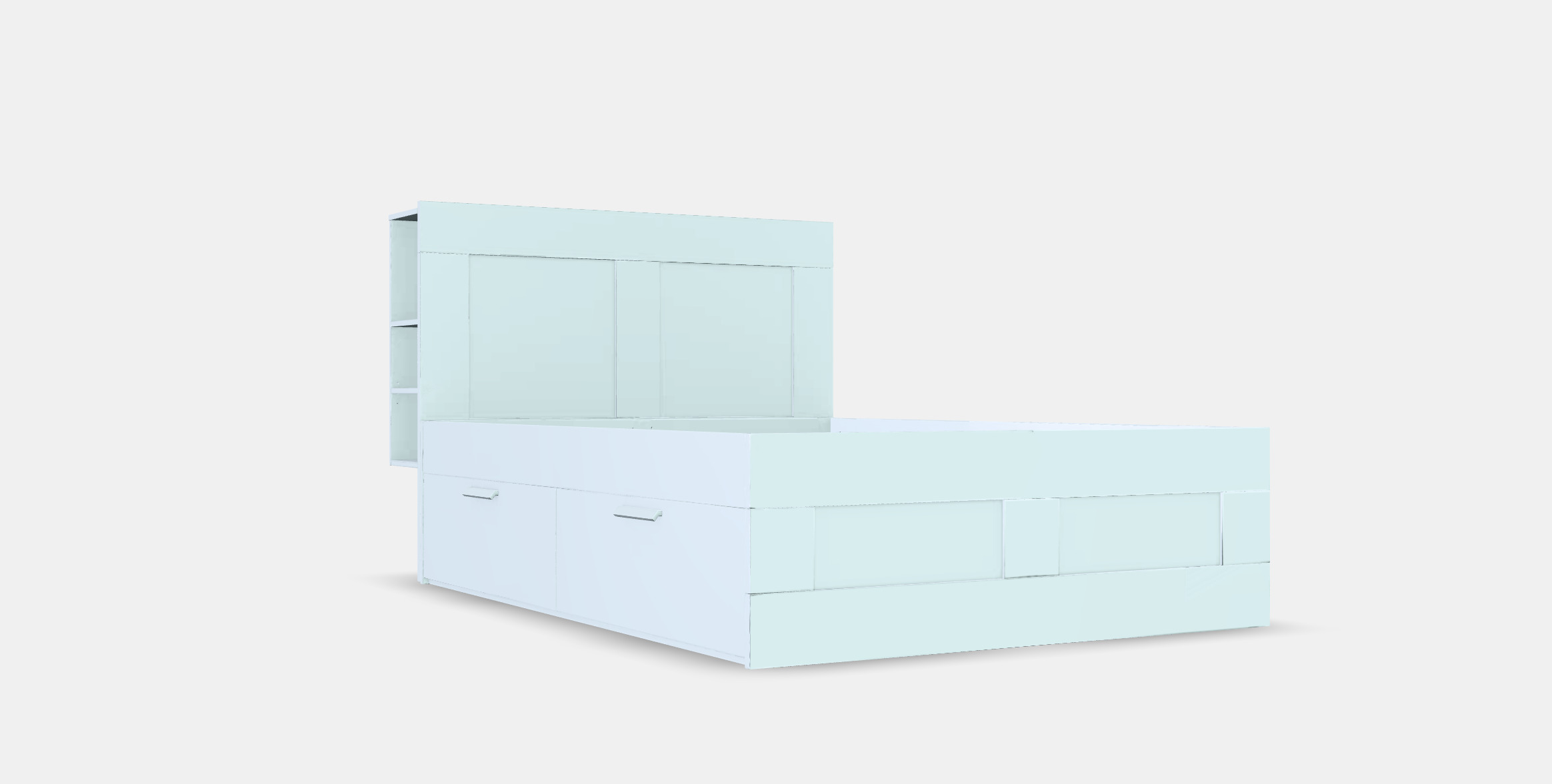 BRIMNES Bed frame w storage and headboard 3 3D model_7