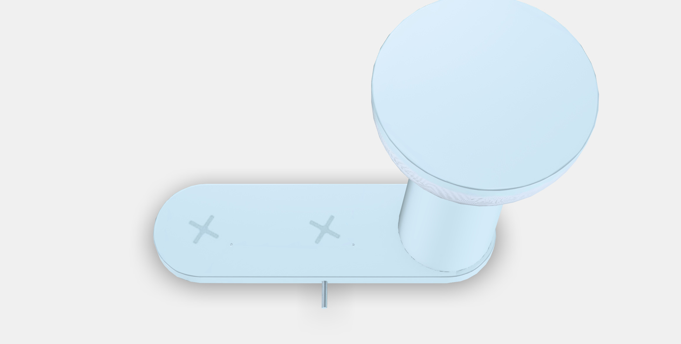 BETTORP LED mobile lamp w wireless charging Low-poly 3D model_4