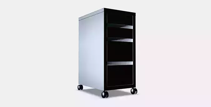 MICKE Drawer unit on castors
