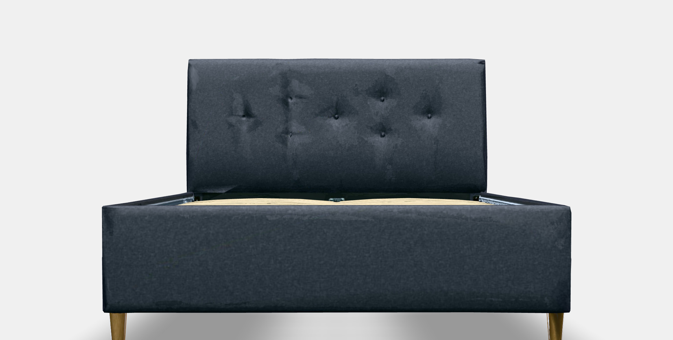 IDANAS Upholstered storage bed Low-poly 3D model_10