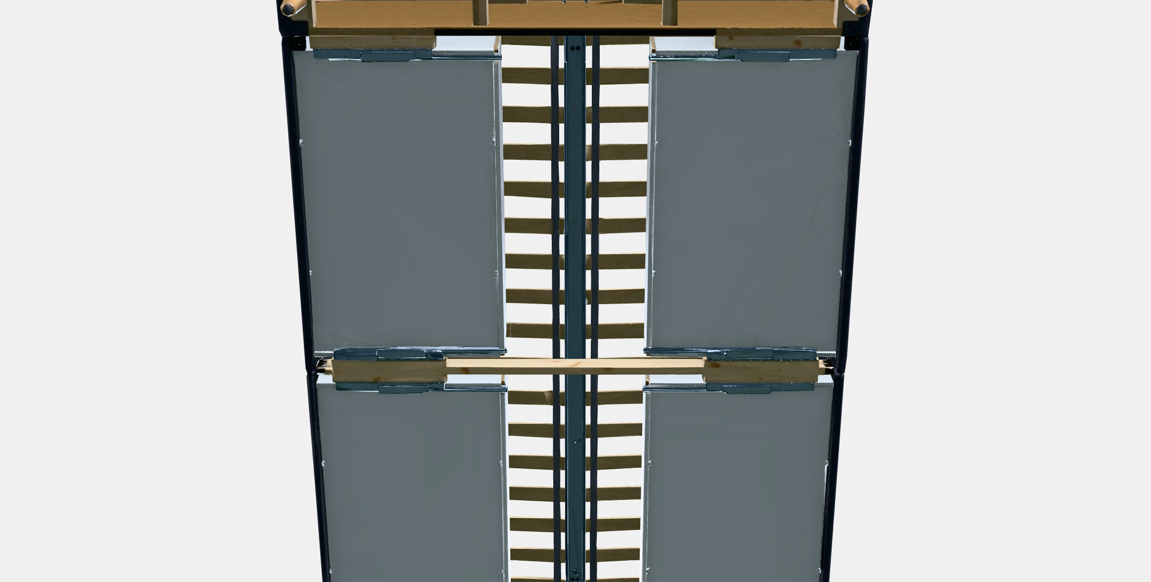 IDANAS Upholstered storage bed Low-poly 3D model_7