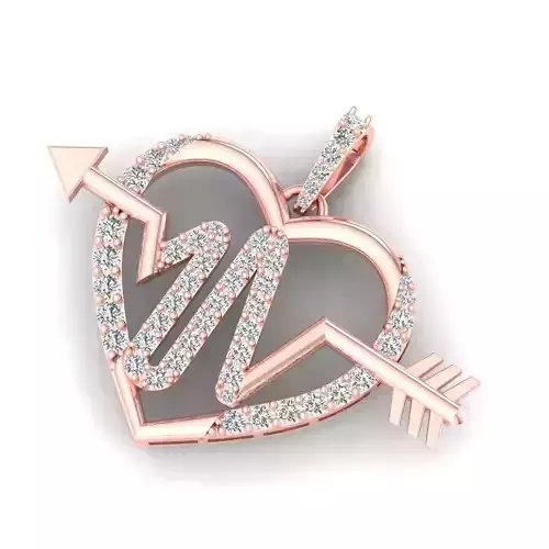 Heart Pendant stl File 