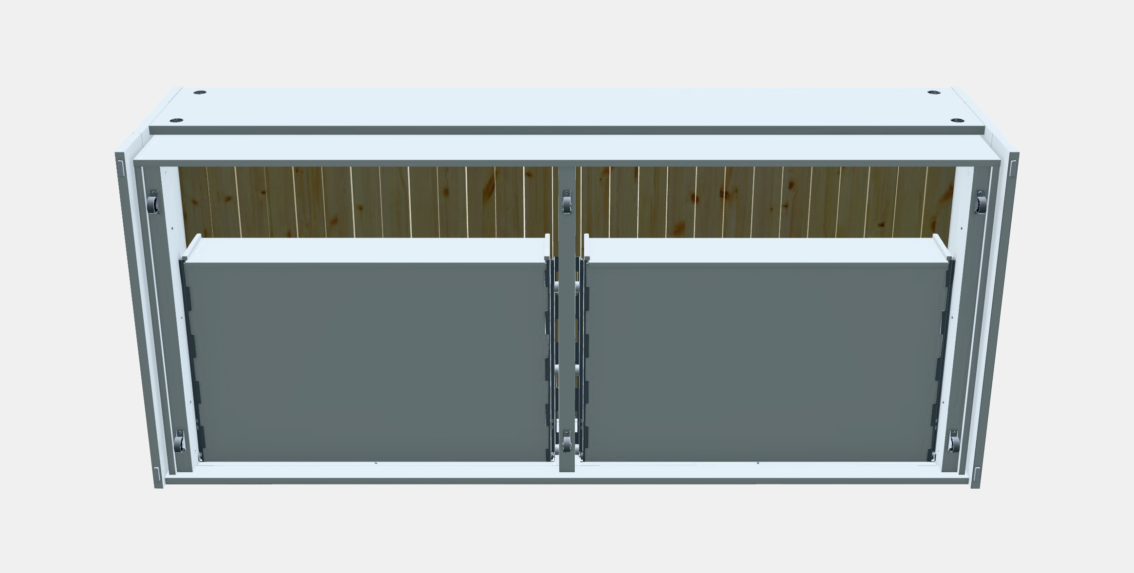 BRIMNES Day-bed frame with 2 drawers 3D model_8