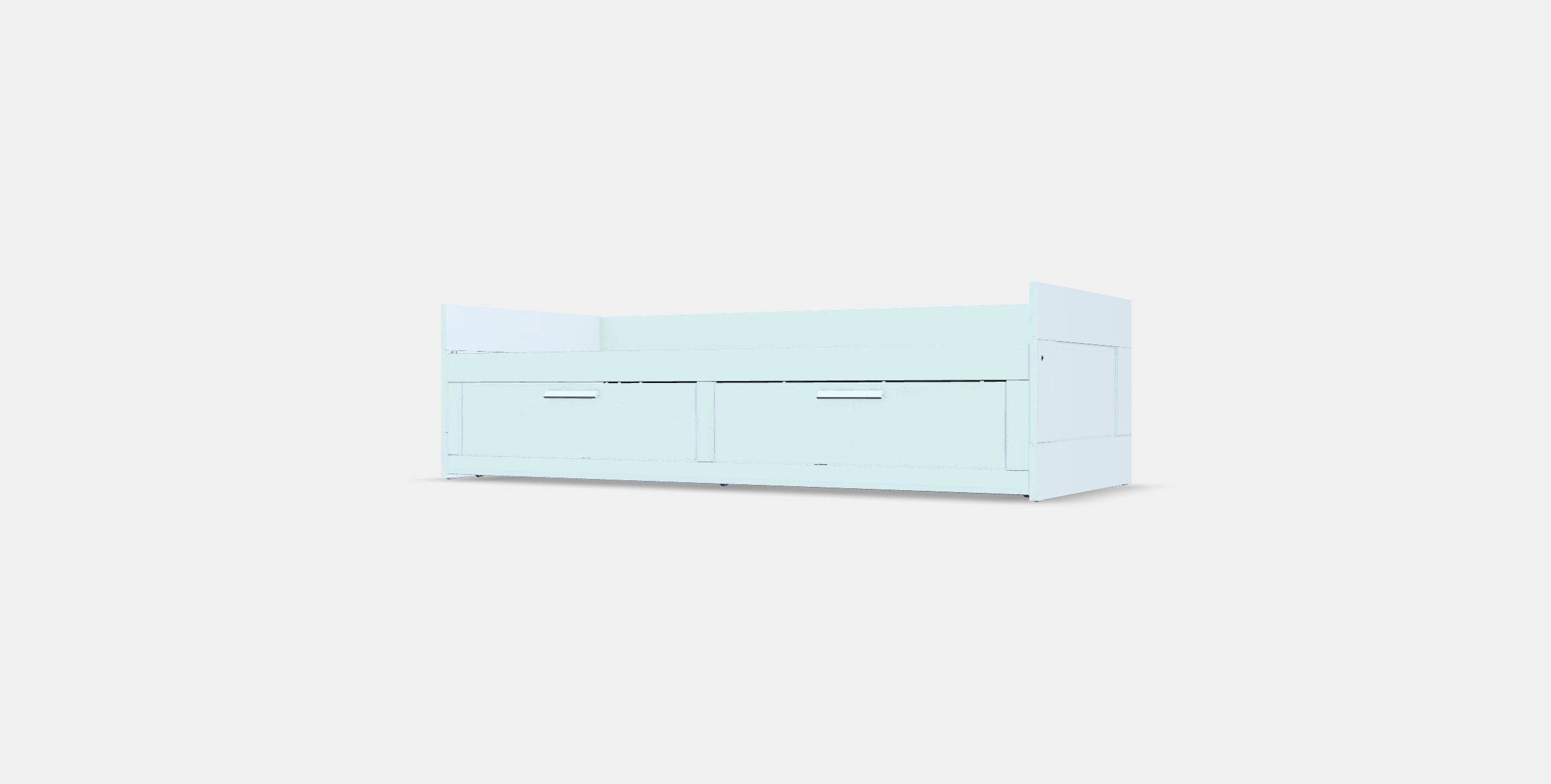 BRIMNES Day-bed frame with 2 drawers 3D model_12