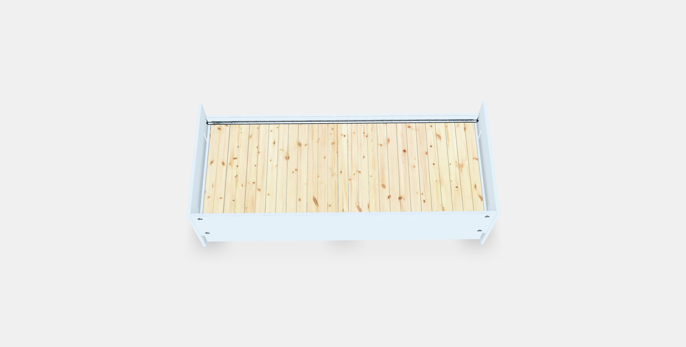 BRIMNES Day-bed frame with 2 drawers 3D model_4