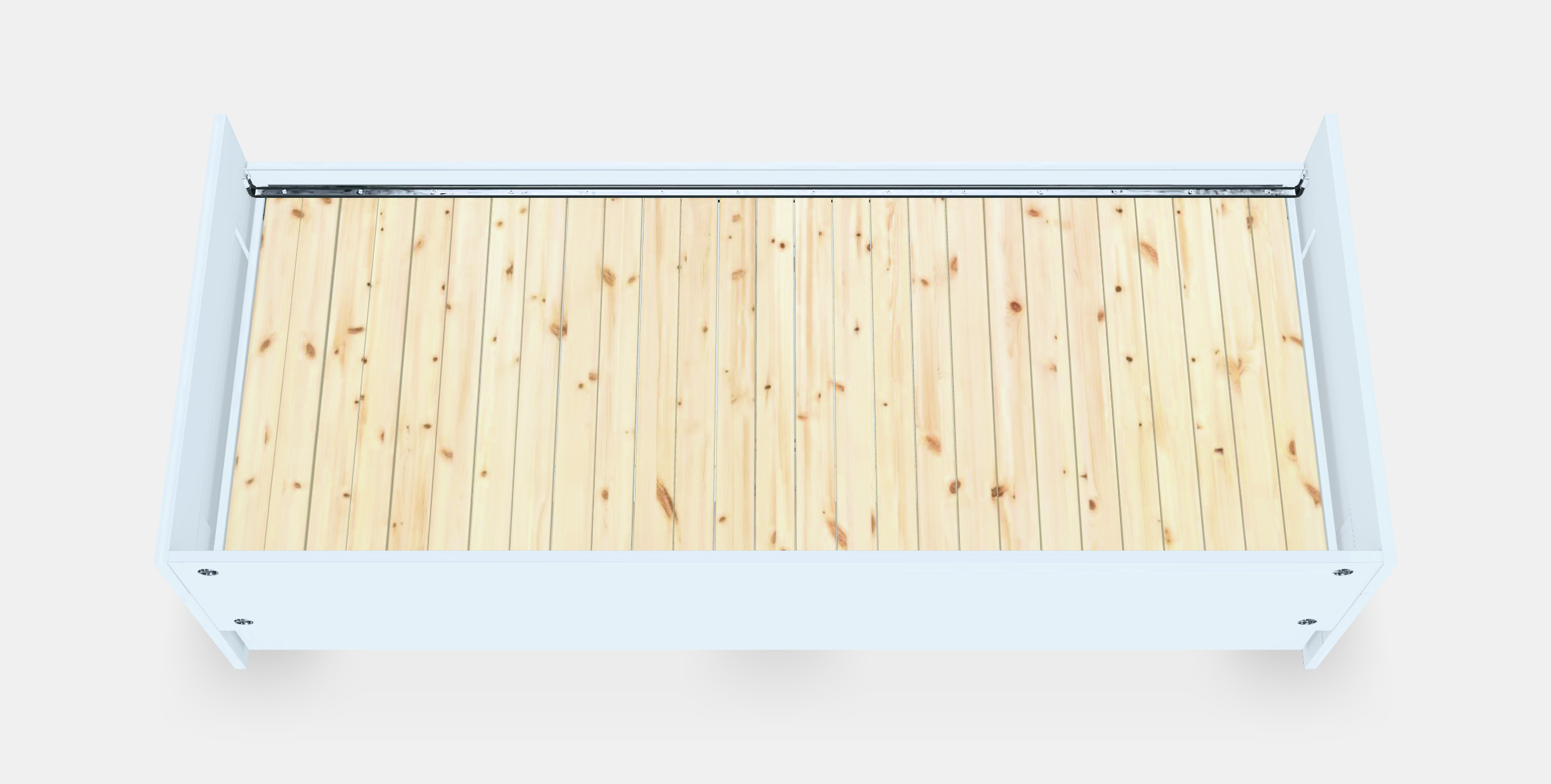 BRIMNES Day-bed frame with 2 drawers 3D model_6