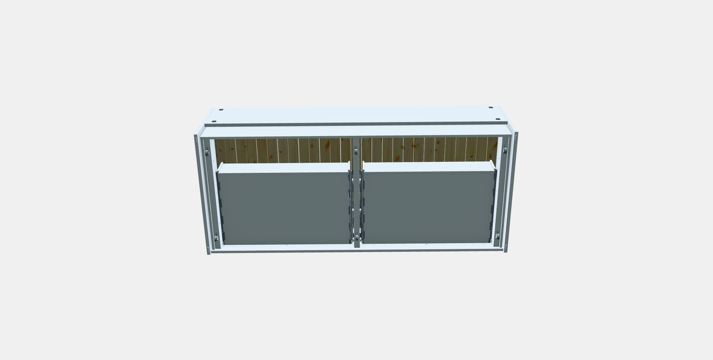 BRIMNES Day-bed frame with 2 drawers 3D model_7