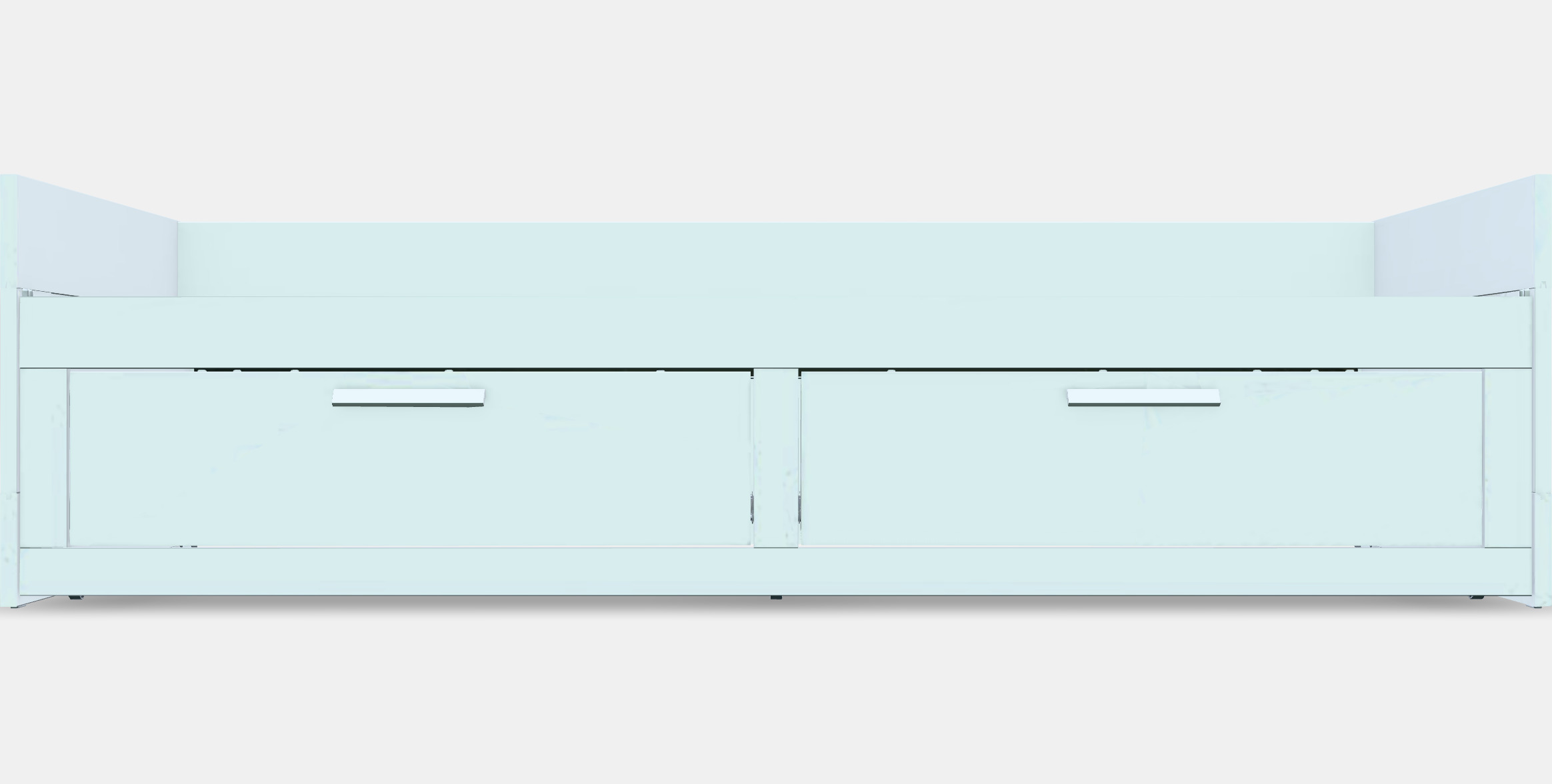 BRIMNES Day-bed frame with 2 drawers 3D model_11