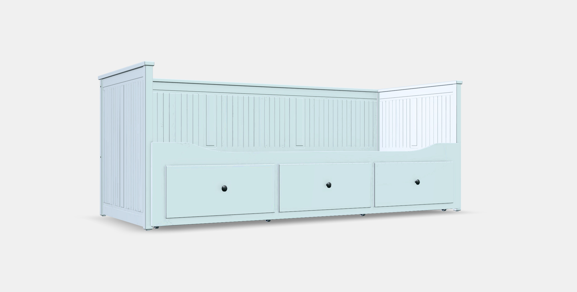 HEMNES Day-bed frame with 3 drawers 3D model_8