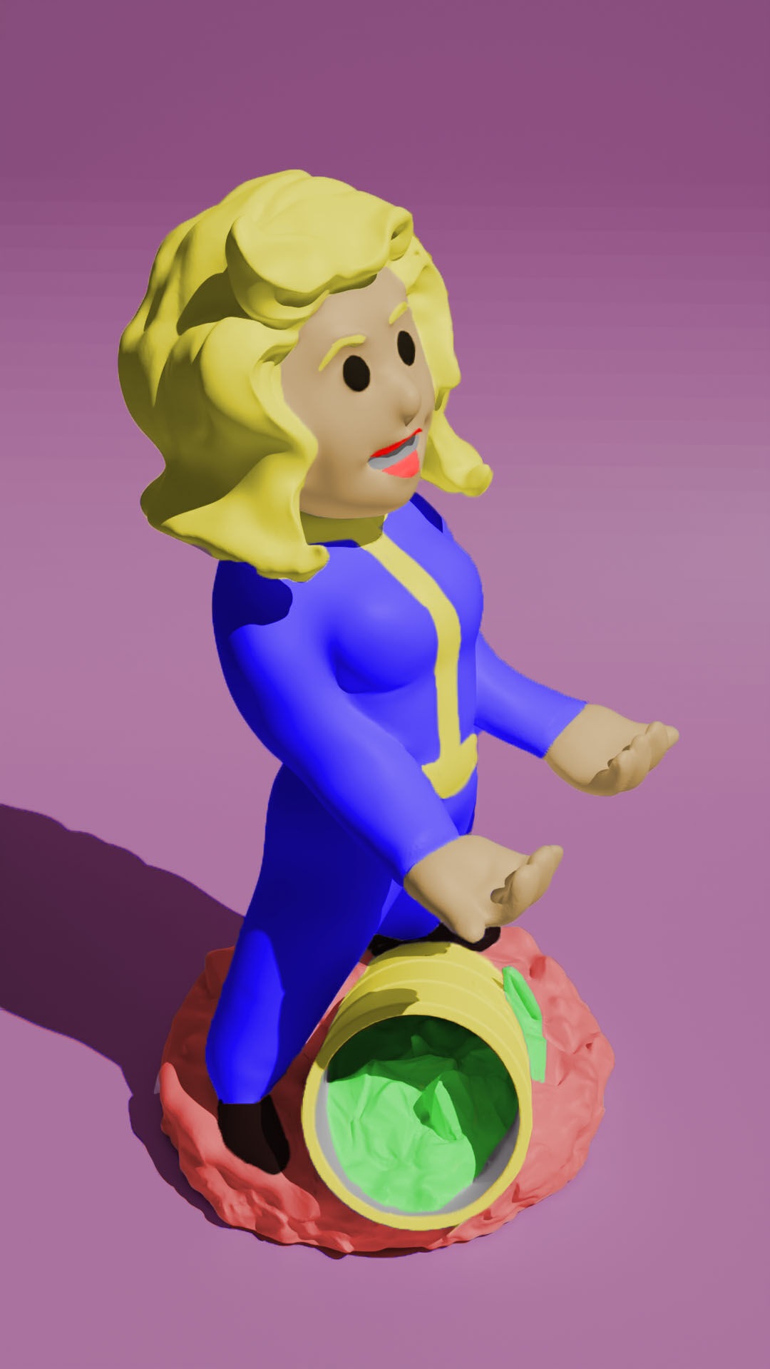 Fallout Girl Stand 3D print model_5