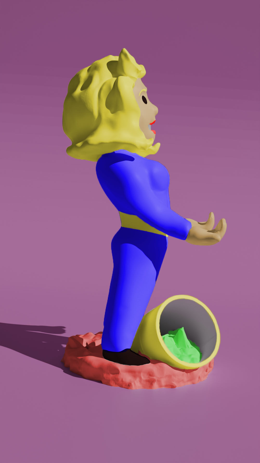 Fallout Girl Stand 3D print model_9
