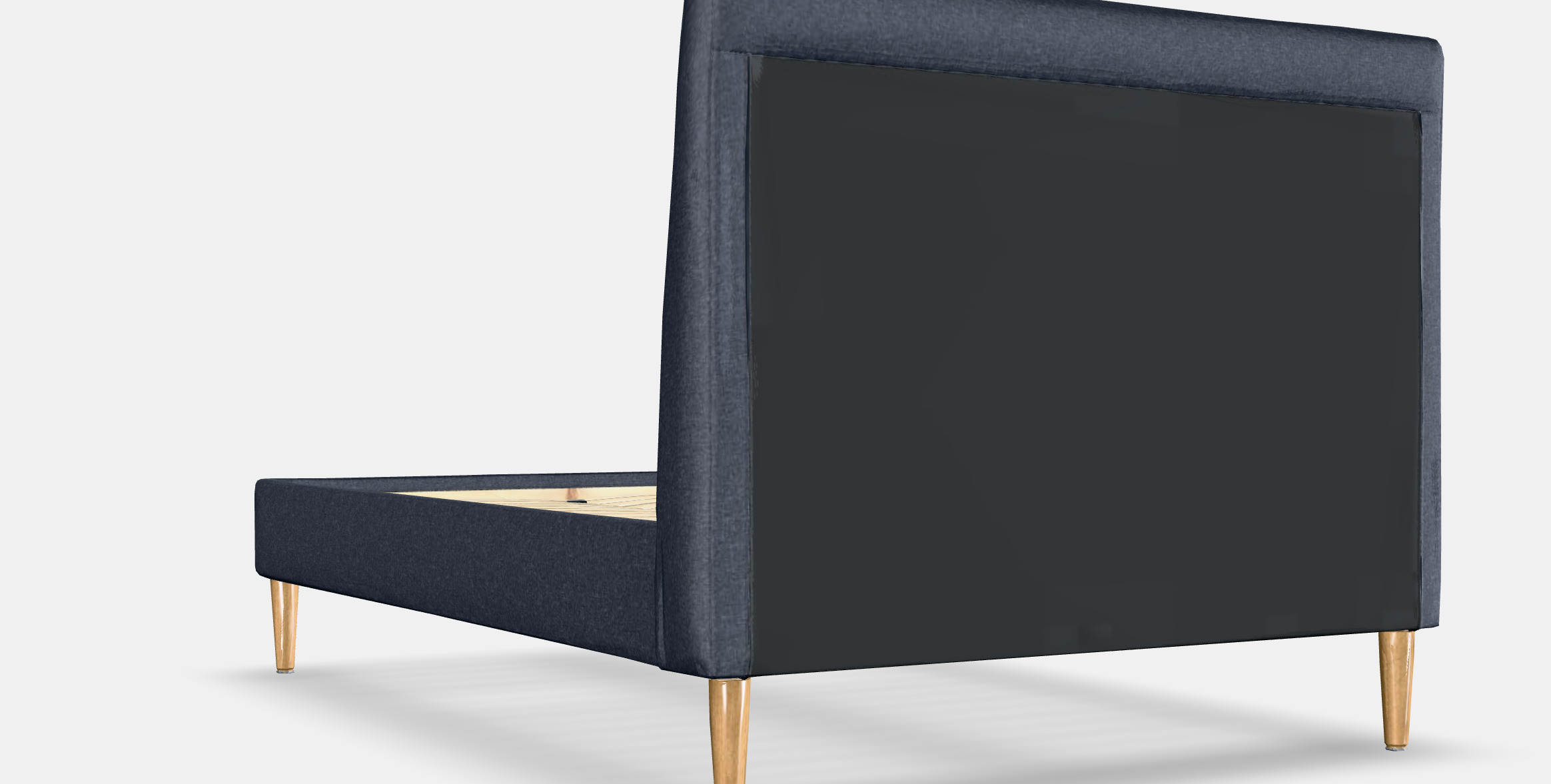 IDANAS Upholstered bed frame Low-poly 3D model_3