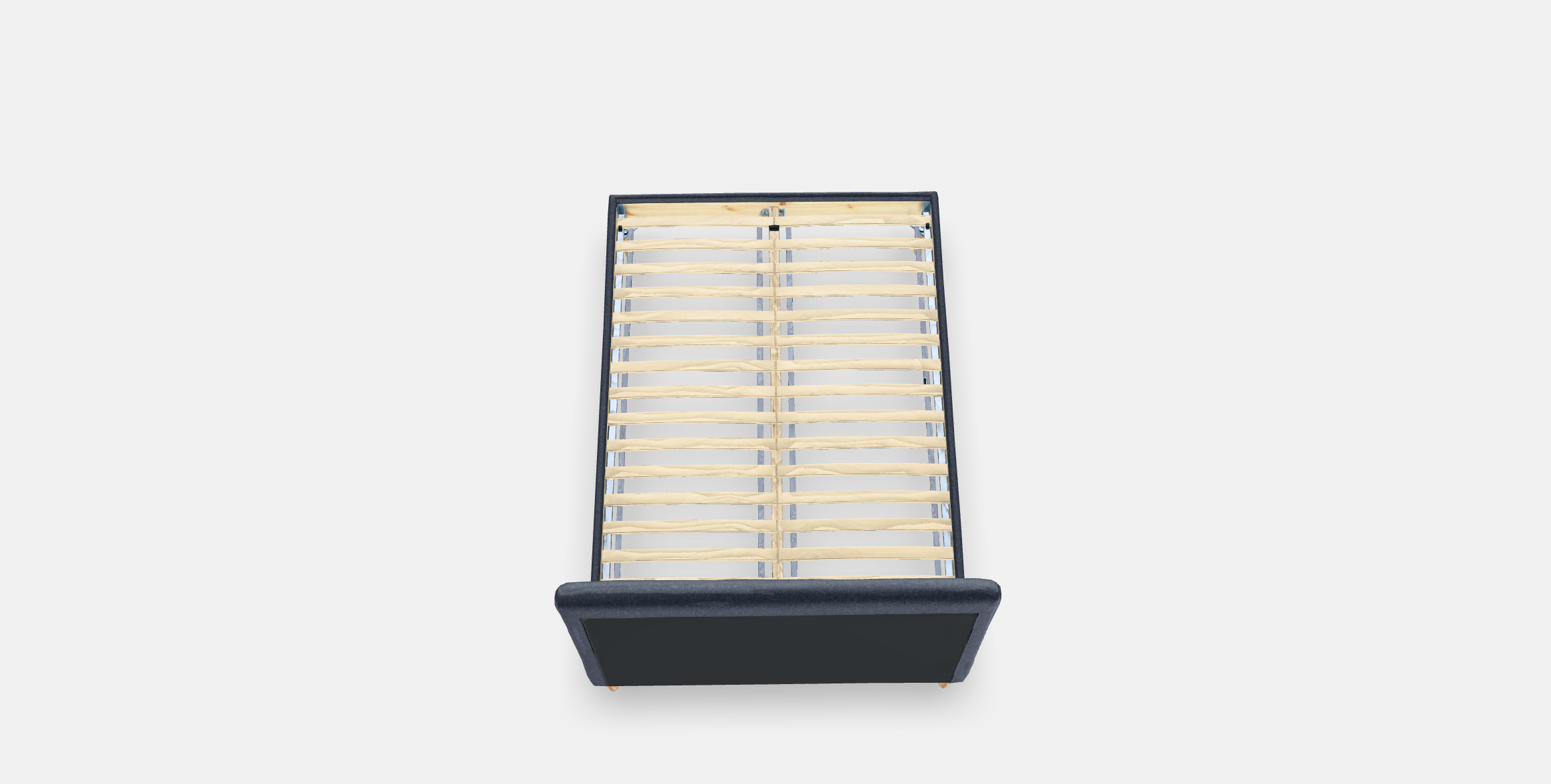 IDANAS Upholstered bed frame Low-poly 3D model_4