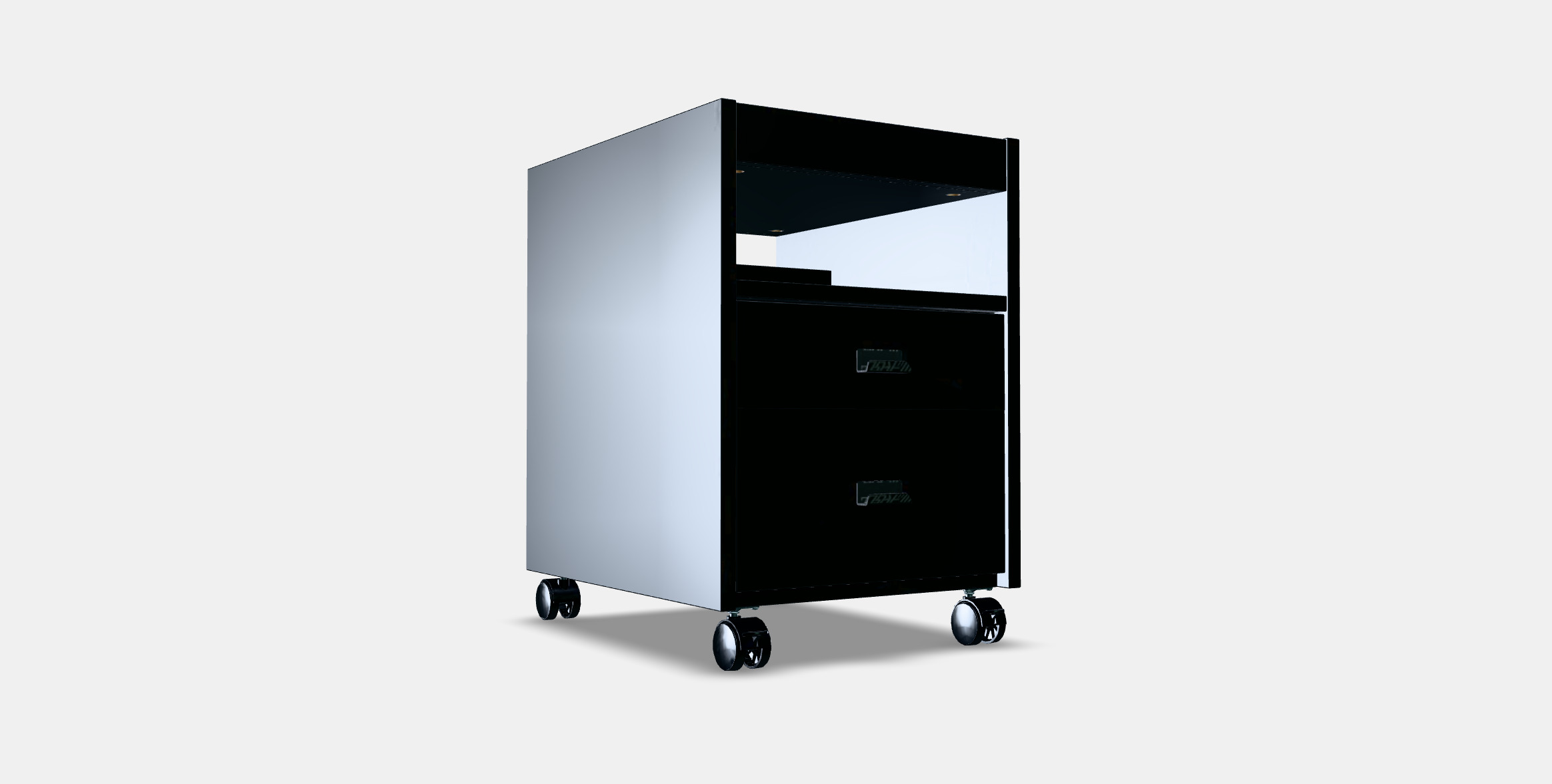 UPPSPEL drawer unit on castors 3D model_3