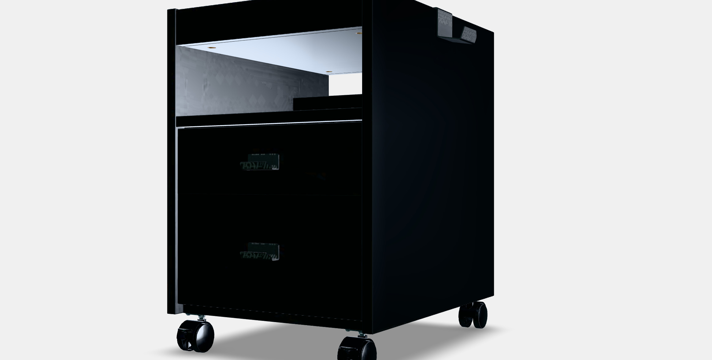 UPPSPEL drawer unit on castors 3D model_13