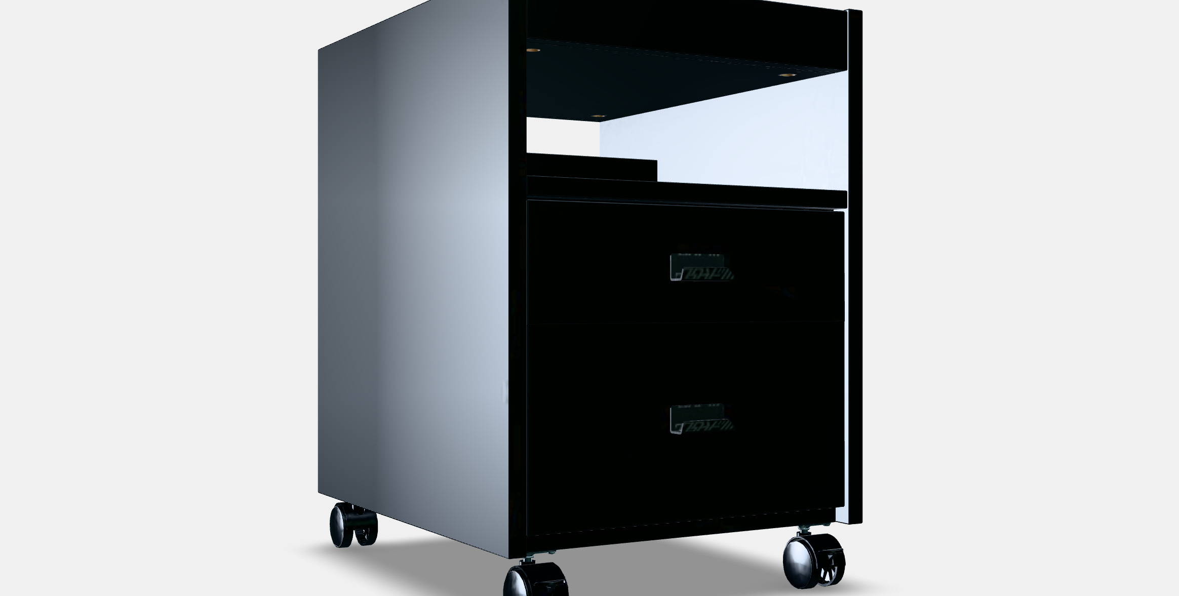 UPPSPEL drawer unit on castors 3D model_10
