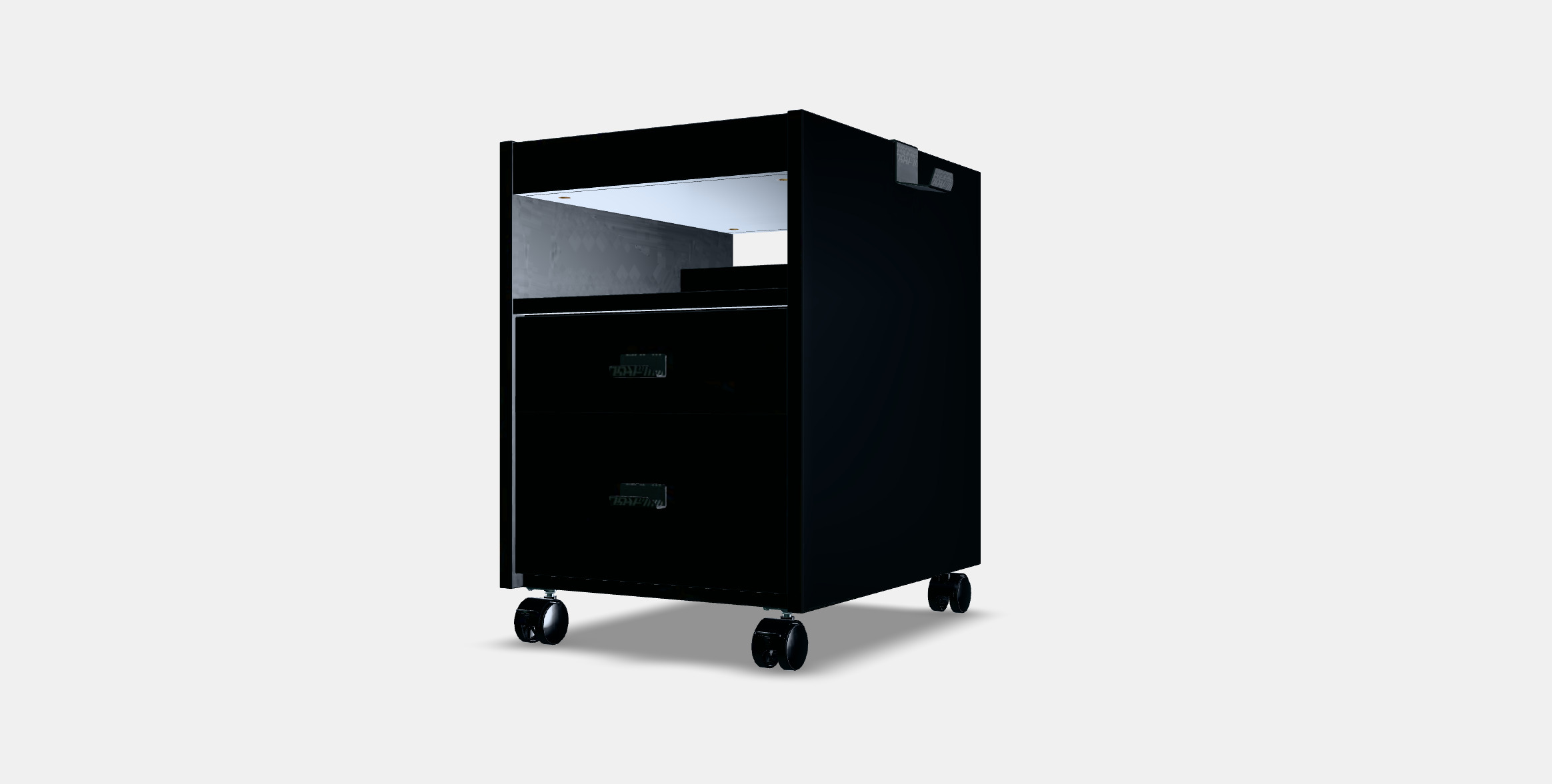 UPPSPEL drawer unit on castors 3D model_12
