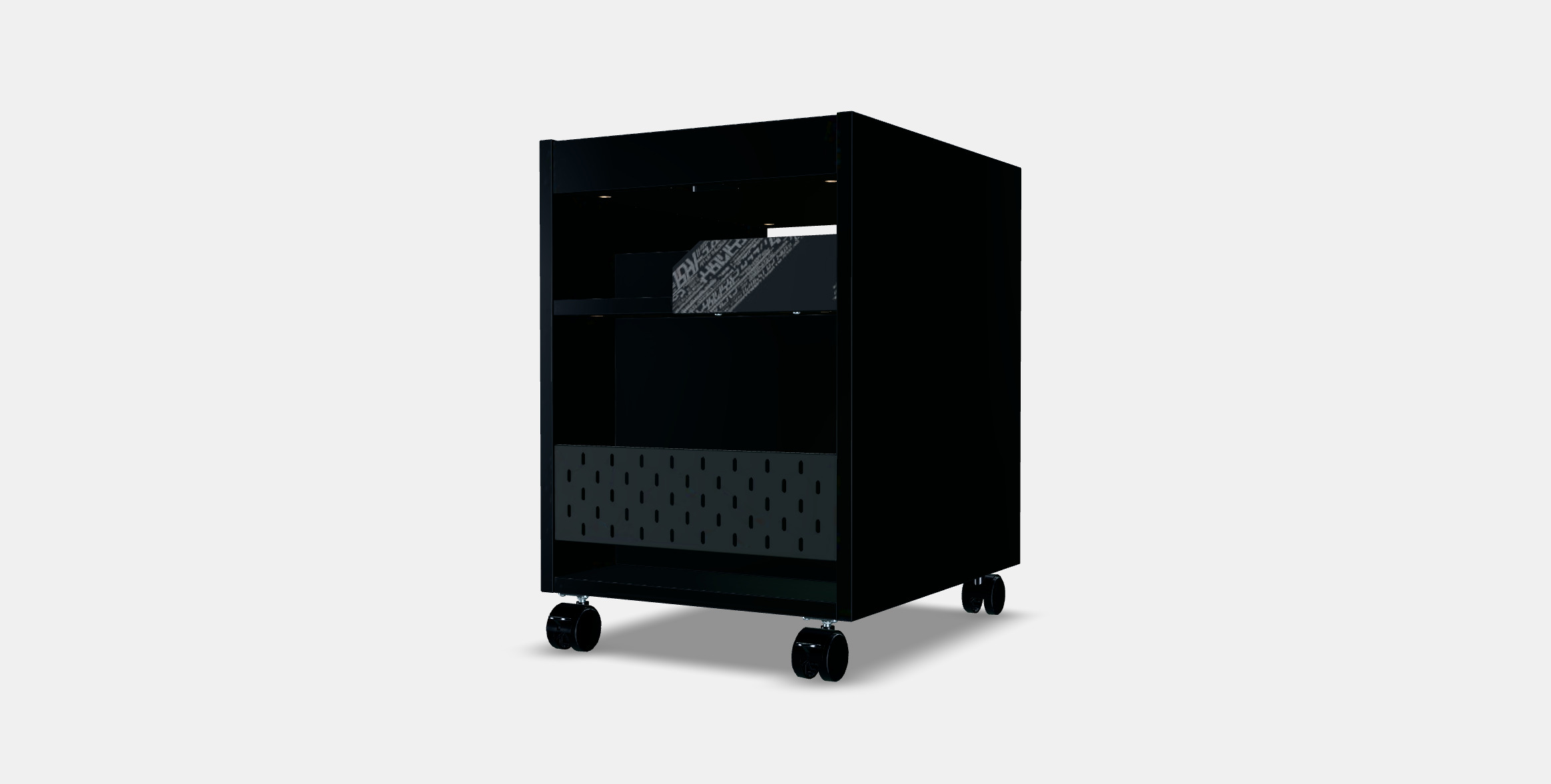 UPPSPEL drawer unit on castors 3D model_4
