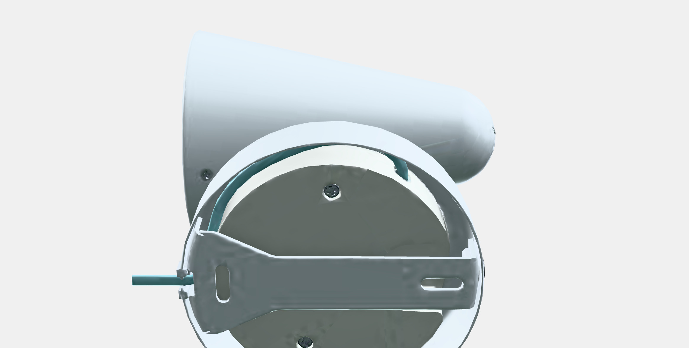 FUBBLA LED wall lamp Low-poly 3D model_7