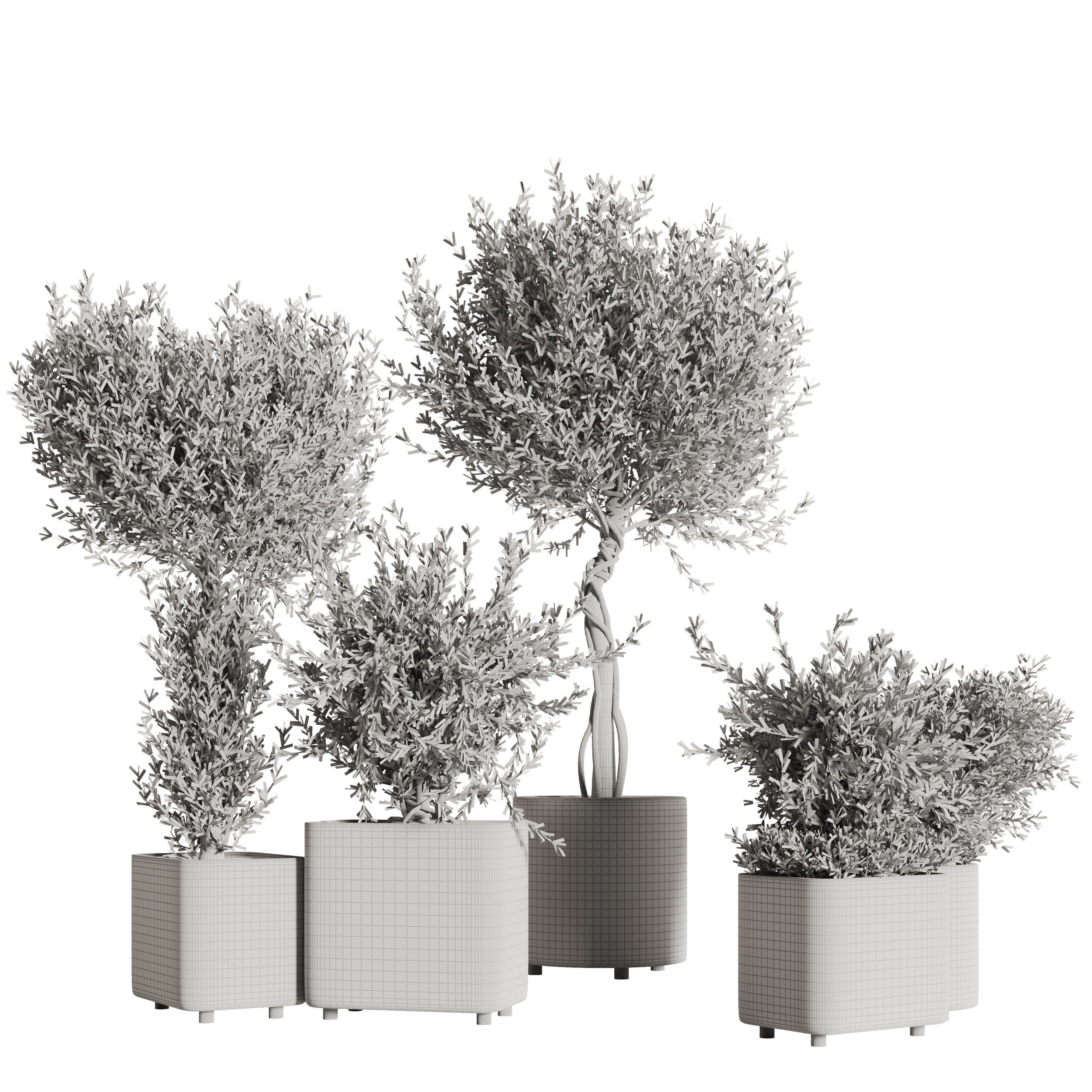 indoor plant stand 76 3D model_4