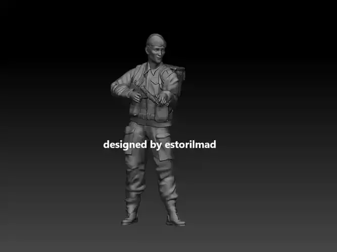 WW2 BRITISH SOLDIER IN CAEN NORMANDY V3